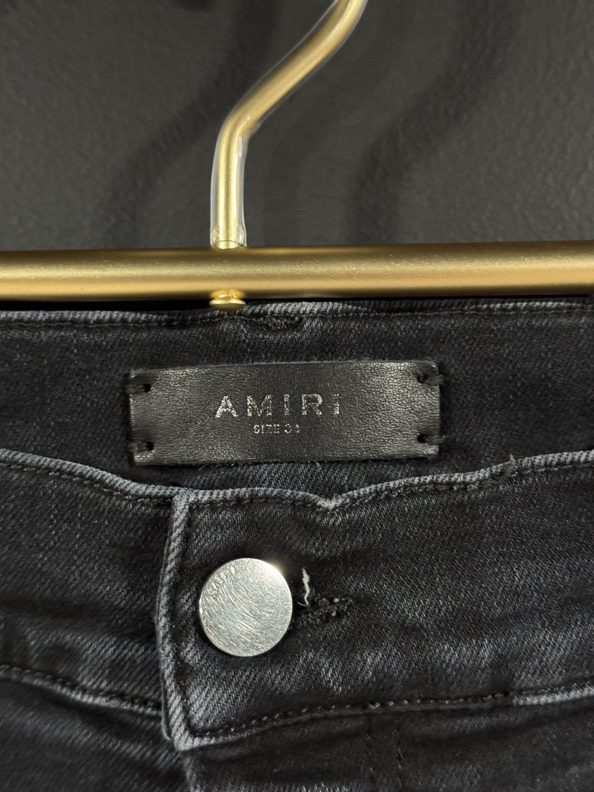 Amiri Amiri Faded Black Distressed Stacked Denim Jeans 34x32 Size US 34 / EU 50 - 5 Thumbnail