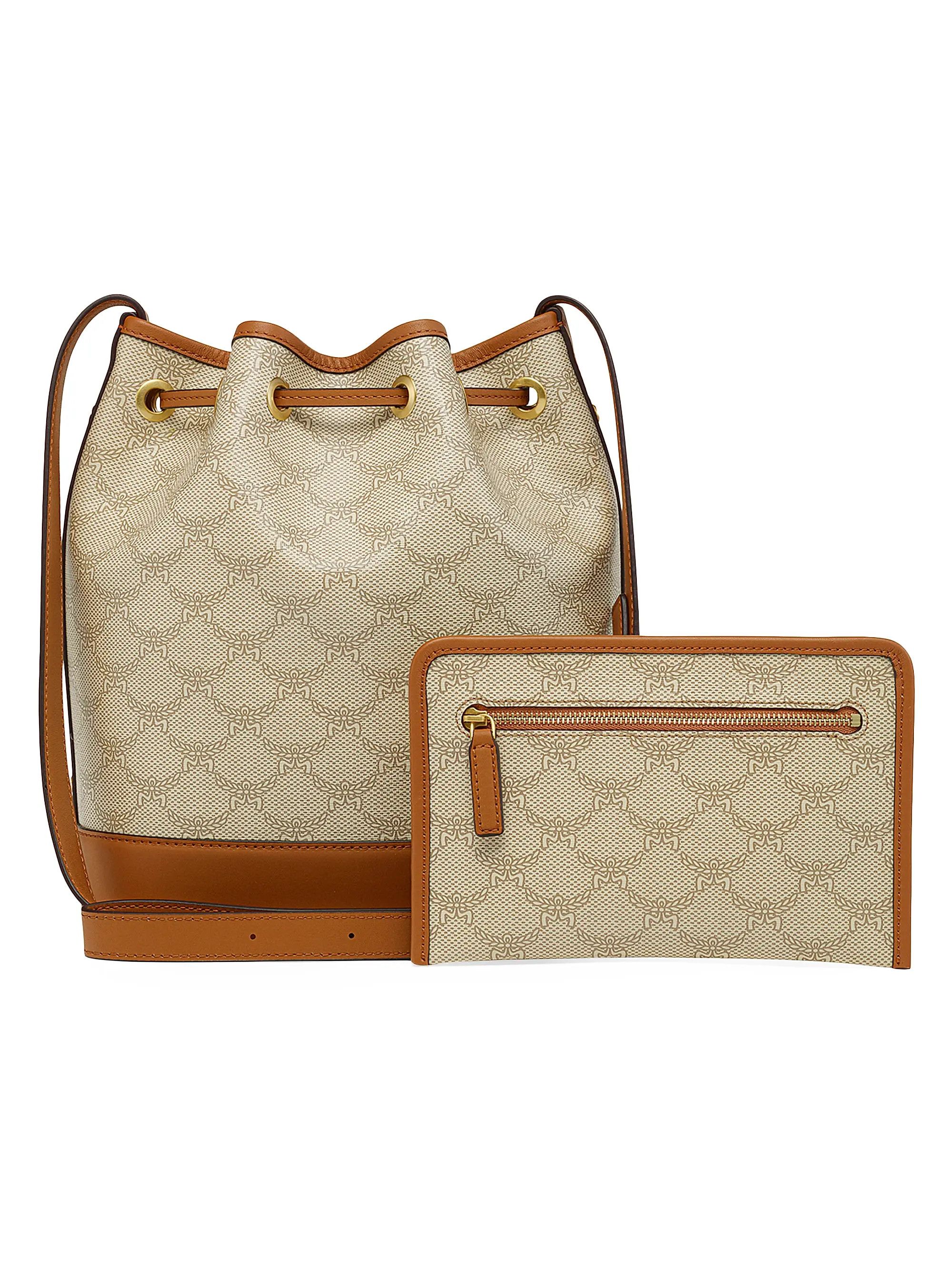 MCM o1mt1gz0825 Size: OS / Medium Himmel Lauretos Bucket Bag Size ONE SIZE - 4 Thumbnail