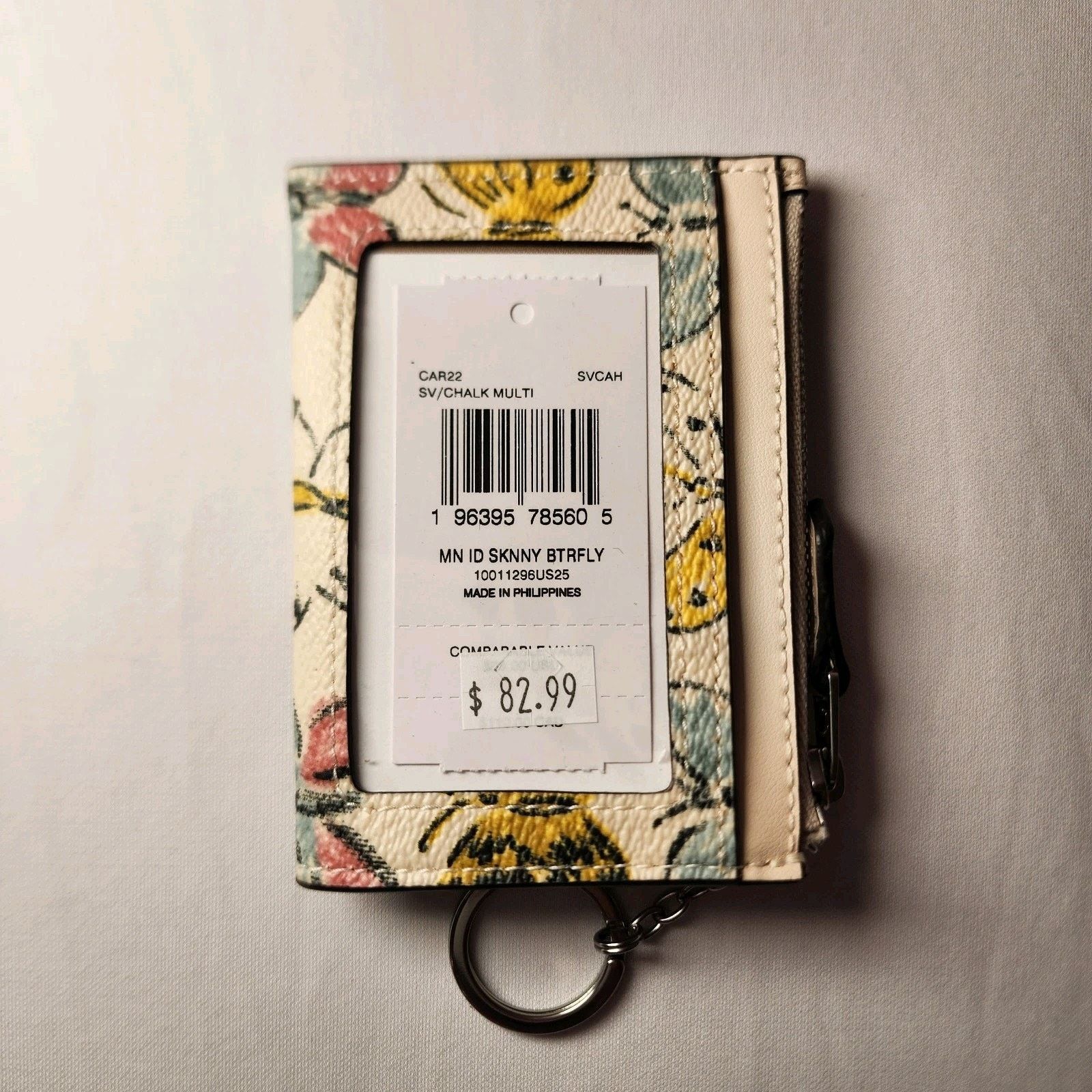 Coach NWT COACH CAR22 Mini Skinny Id Case With Butterfly Print v1 Size ONE SIZE - 3 Thumbnail