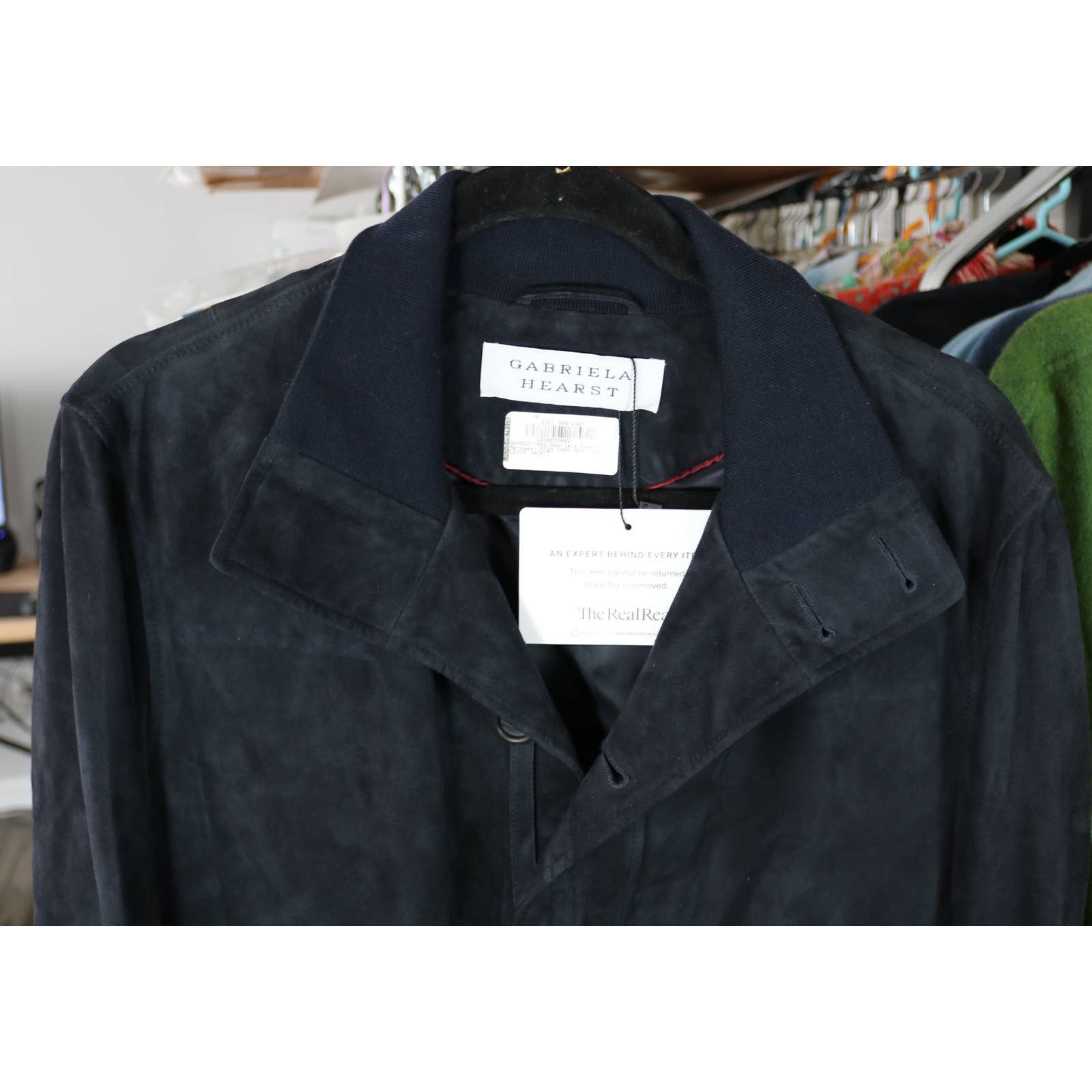 Gabriela Hearst Gabriela Hearst Leroy Nubuck Suede Leather Jacket 48 Medium Size US M / EU 48-50 / 2 - 2 Thumbnail