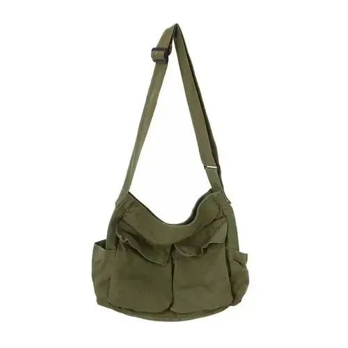 Vintage OD Green Canvas Military Crossbody Bag Size ONE SIZE - 2 Thumbnail