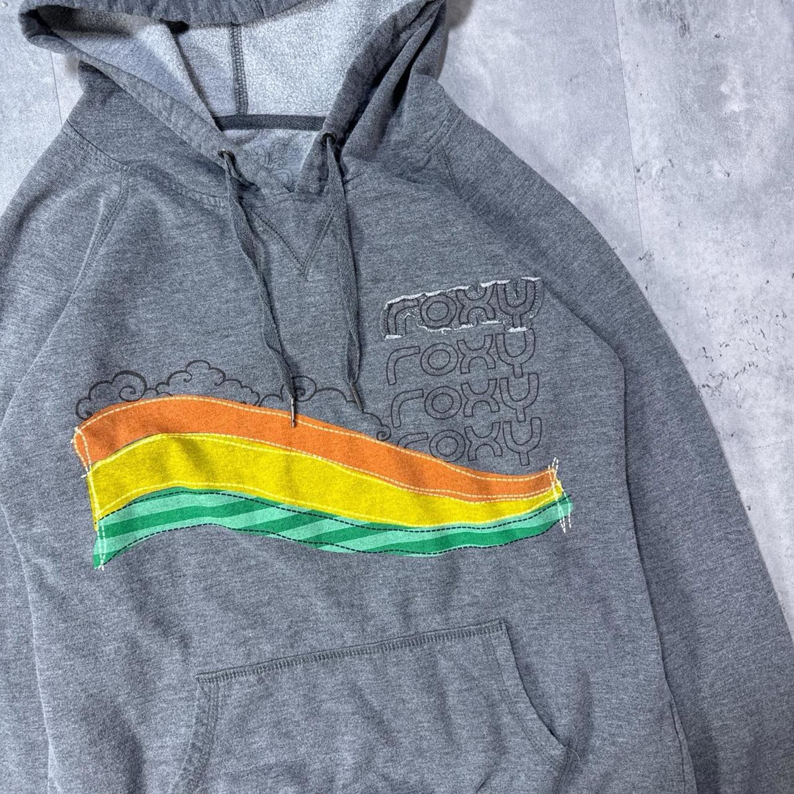 Royal Robbins Y2K Roxy 00s Gray Hoodie Jacket Size L / US 10 / IT 46 - 2 Thumbnail