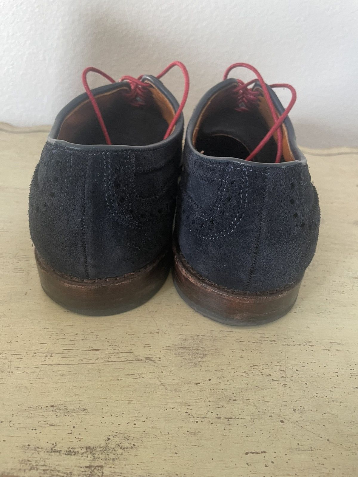 Allen Edmonds Strand Suede Cap Toe Oxford Dress Shoe Size US 13 / EU 46 - 3 Thumbnail