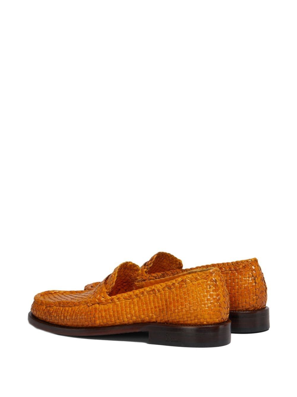 Marni o1w1db10125 Design Leather Loafers in Orange Size US 7 / IT 37 - 2 Thumbnail
