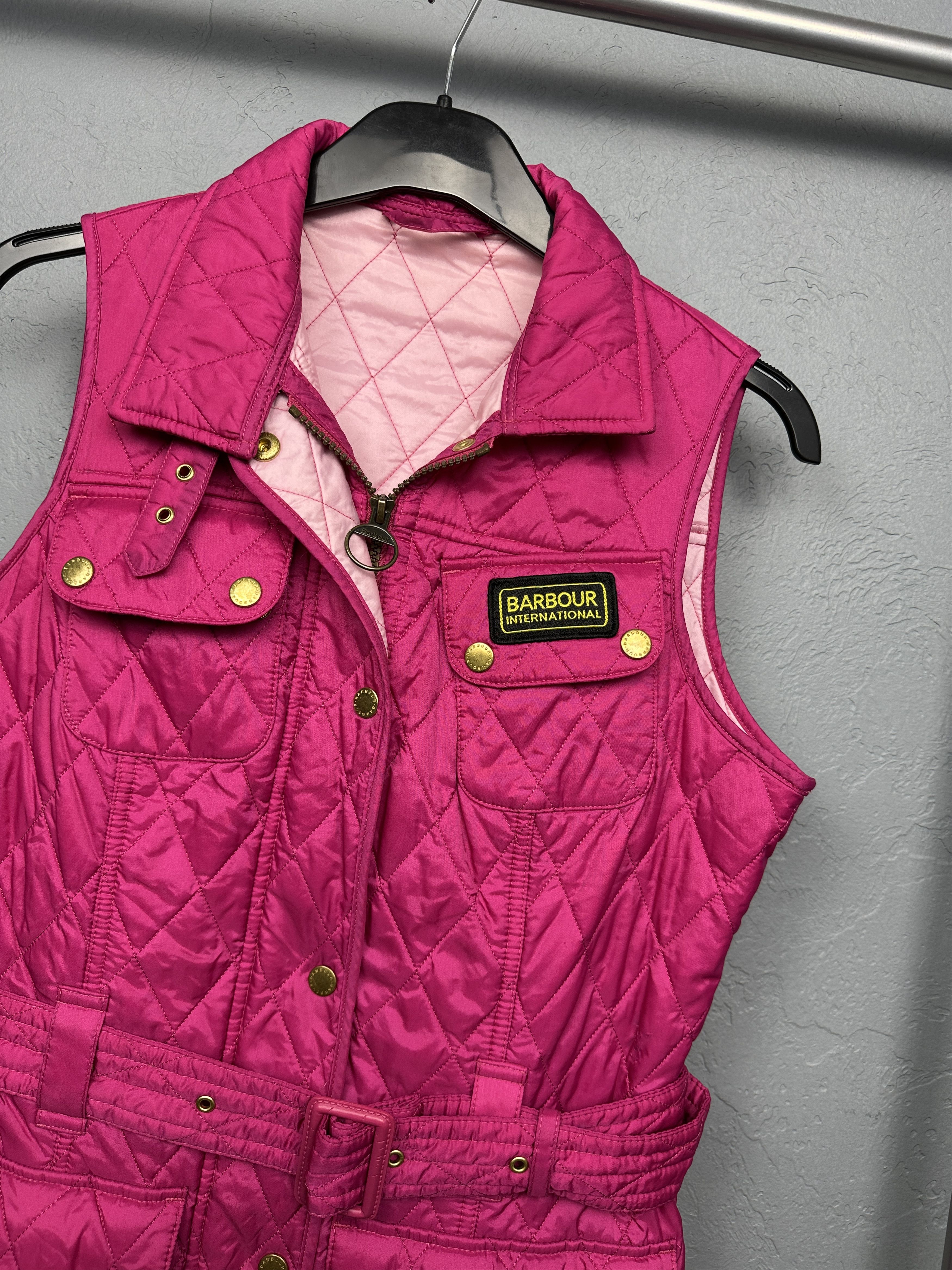 Barbour × Vintage Barbour International Womens Blackwater Gilet Quilted Vest Size M / US 6-8 / IT 42-44 - 2 Thumbnail