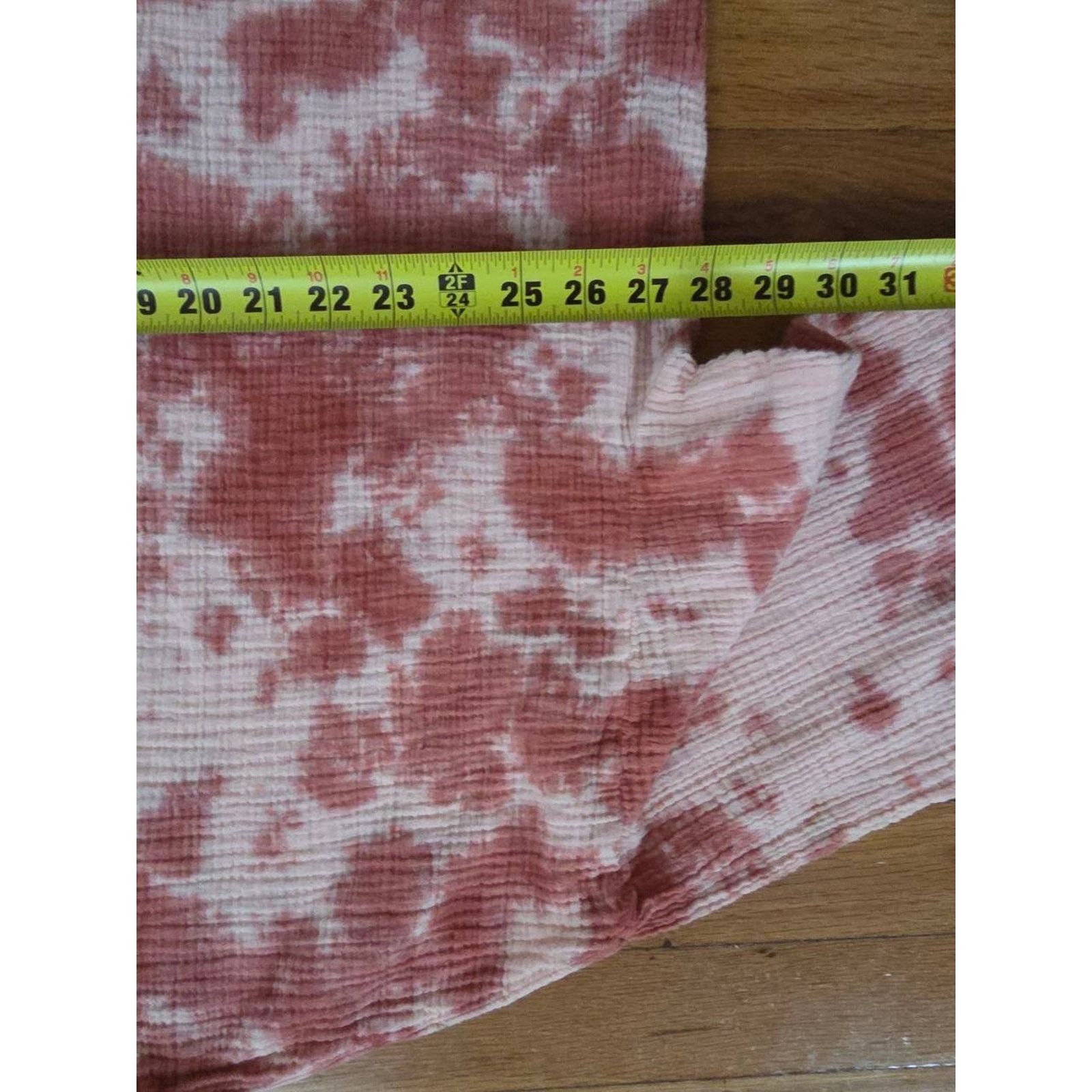 Jac + Jack PureJill Peach Rust Tie Boxy Top Short Sleeve XL A001566 Size XL / US 12-14 / IT 48-50 - 4 Thumbnail