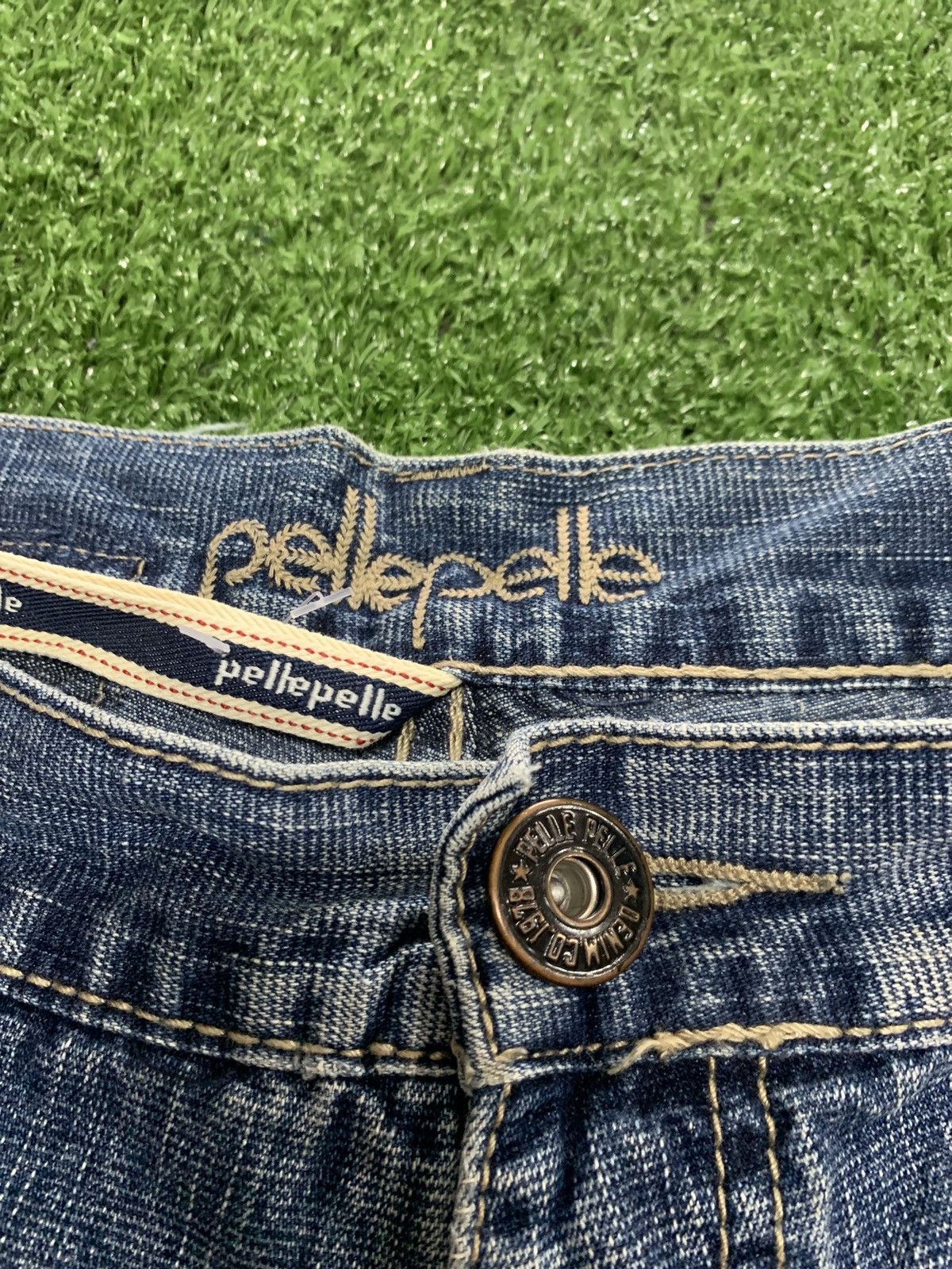 Pelle Pelle PELLE PELLE Baggy Denim Jeans – Y2K Hip Hop Style Size US 38 / EU 54 - 6 Thumbnail