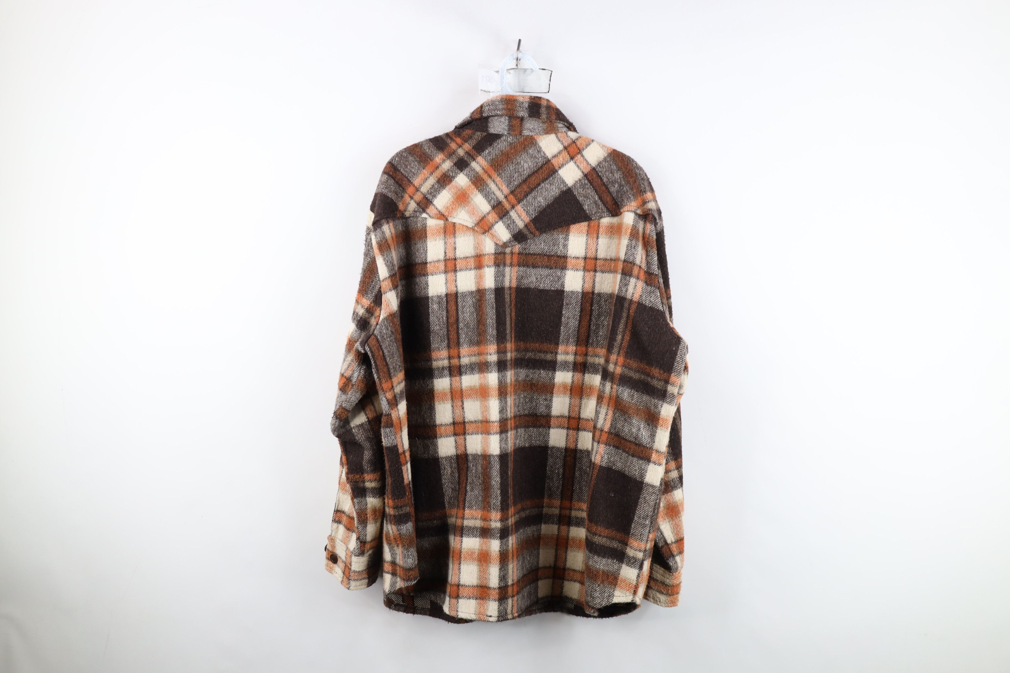 Vintage Vintage 70s Blend CPO Collared Button Shirt Jacket Jac Shirt Size US XL / EU 56 / 4 - 13 Thumbnail