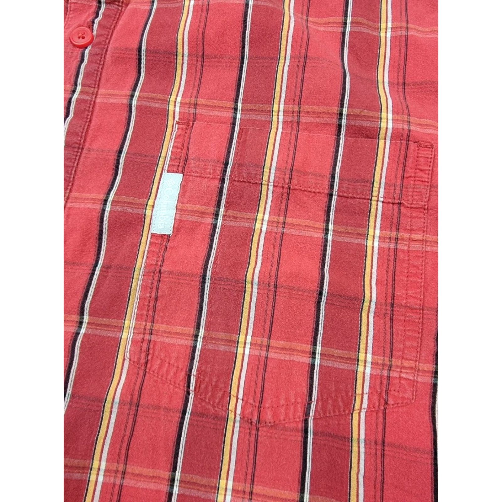 Vintage Columbia Shirt Mens XL Red Plaid Long Sleeve Button Down Outdoor Casual Size US XL / EU 56 / 4 - 3 Thumbnail