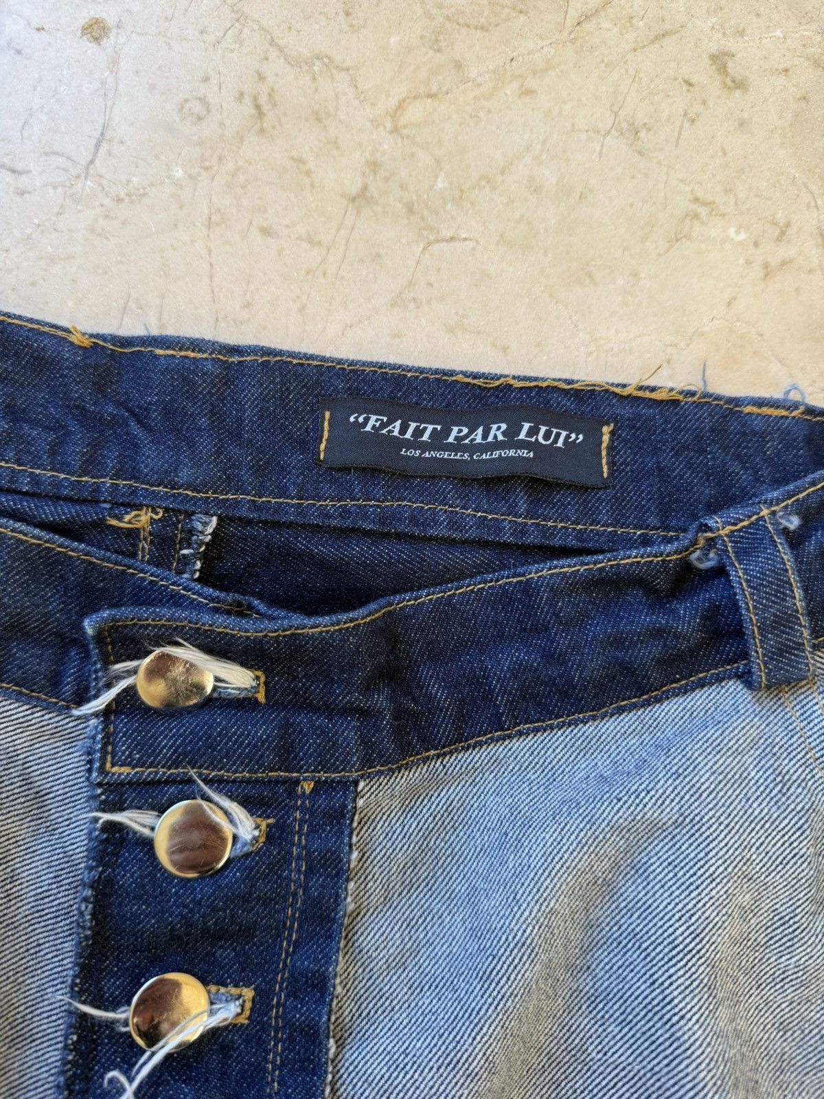 Acne Studios Fait Par Lui Inside Out Custom 1of1 Baggy Denim Size US 34 / EU 50 - 7 Thumbnail