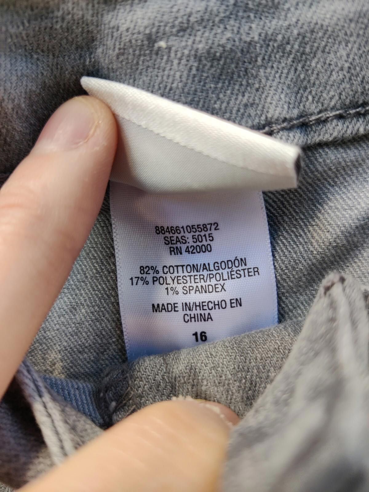 Other Jacqueline Smith Gray Denim Jean Skirt Light Wash Womens Sz Size 38" / US 16 / IT 52 - 10 Thumbnail
