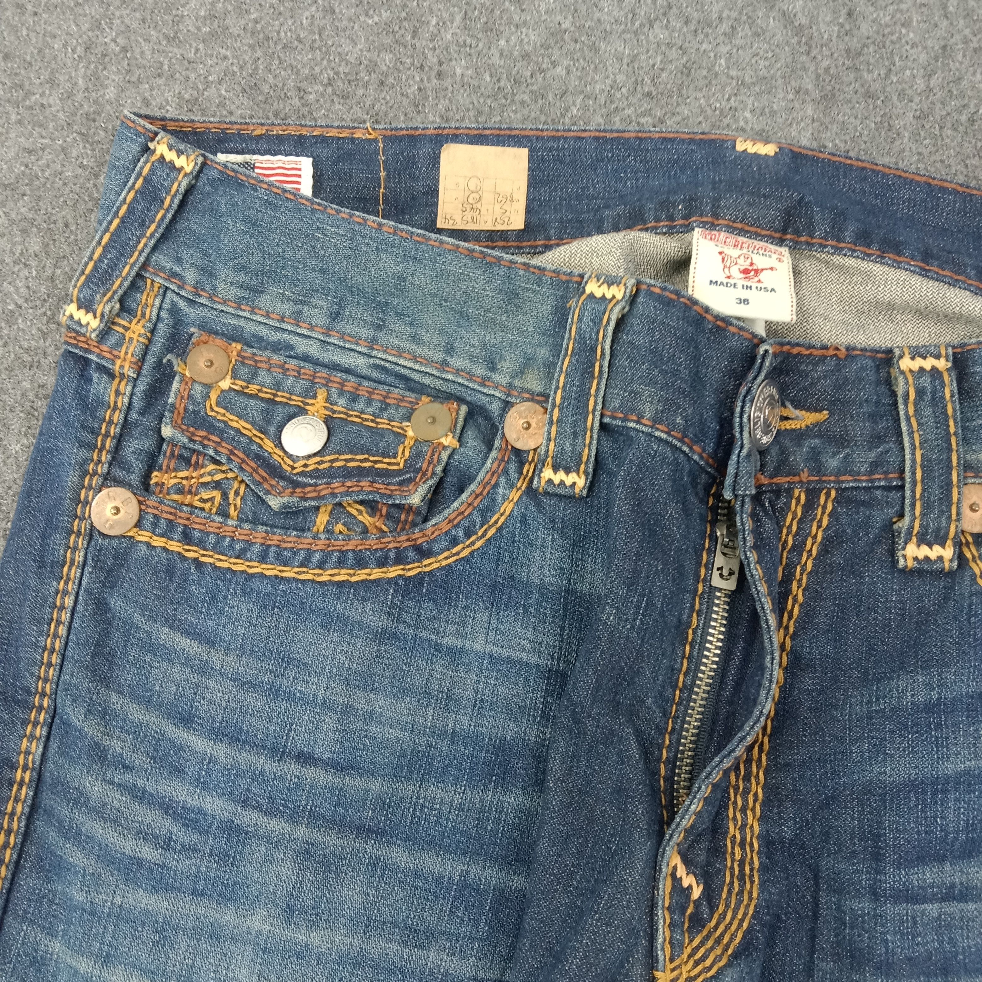 True Religion True Religion American Denim Jeans C258N5 Size US 37 - 3 Thumbnail