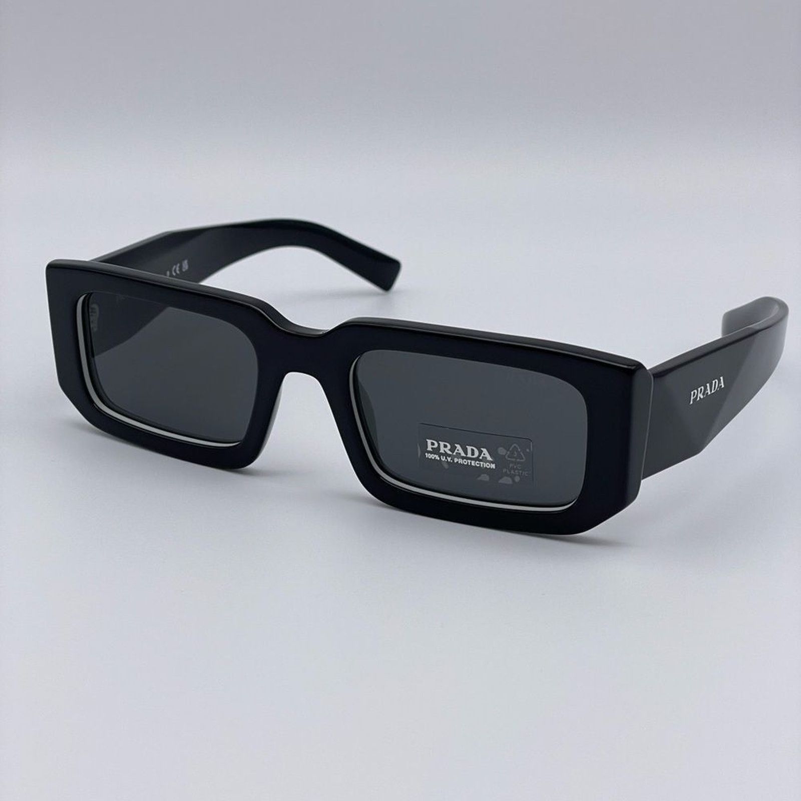 Prada BRAND NEW PRADA PR06YSF 09Q5S0 Black White/Dark Grey Unisex Size ONE SIZE - 3 Thumbnail