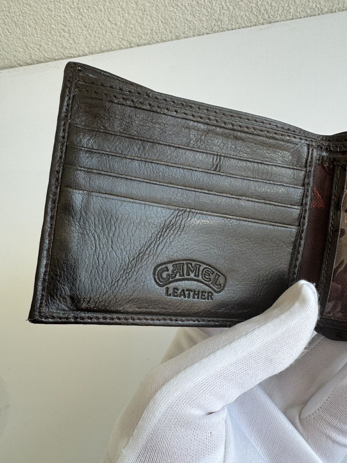 Camel Camel Black Leather Wallet Bifold Size ONE SIZE - 3 Thumbnail