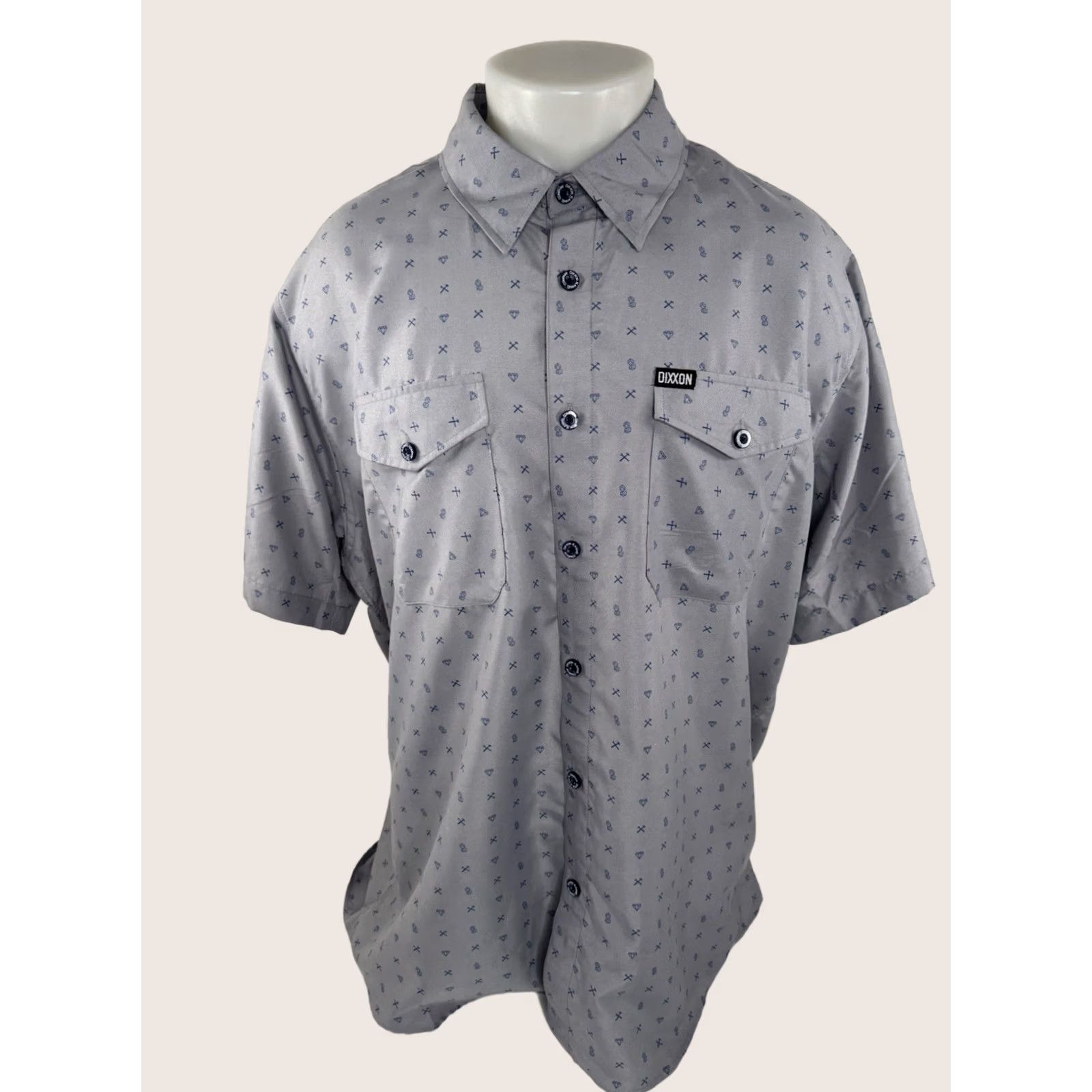 Vintage Dixxon DOXXON FLANNEL - DIAMOND MINING DICE GAMBLING Mens 2XL Shirt - EXCELLENT Shirt Mens 2XL Gray Diamond Mining Dice Gambling J9 Size US XXL / EU 58 / 5 - 1 Thumbnail