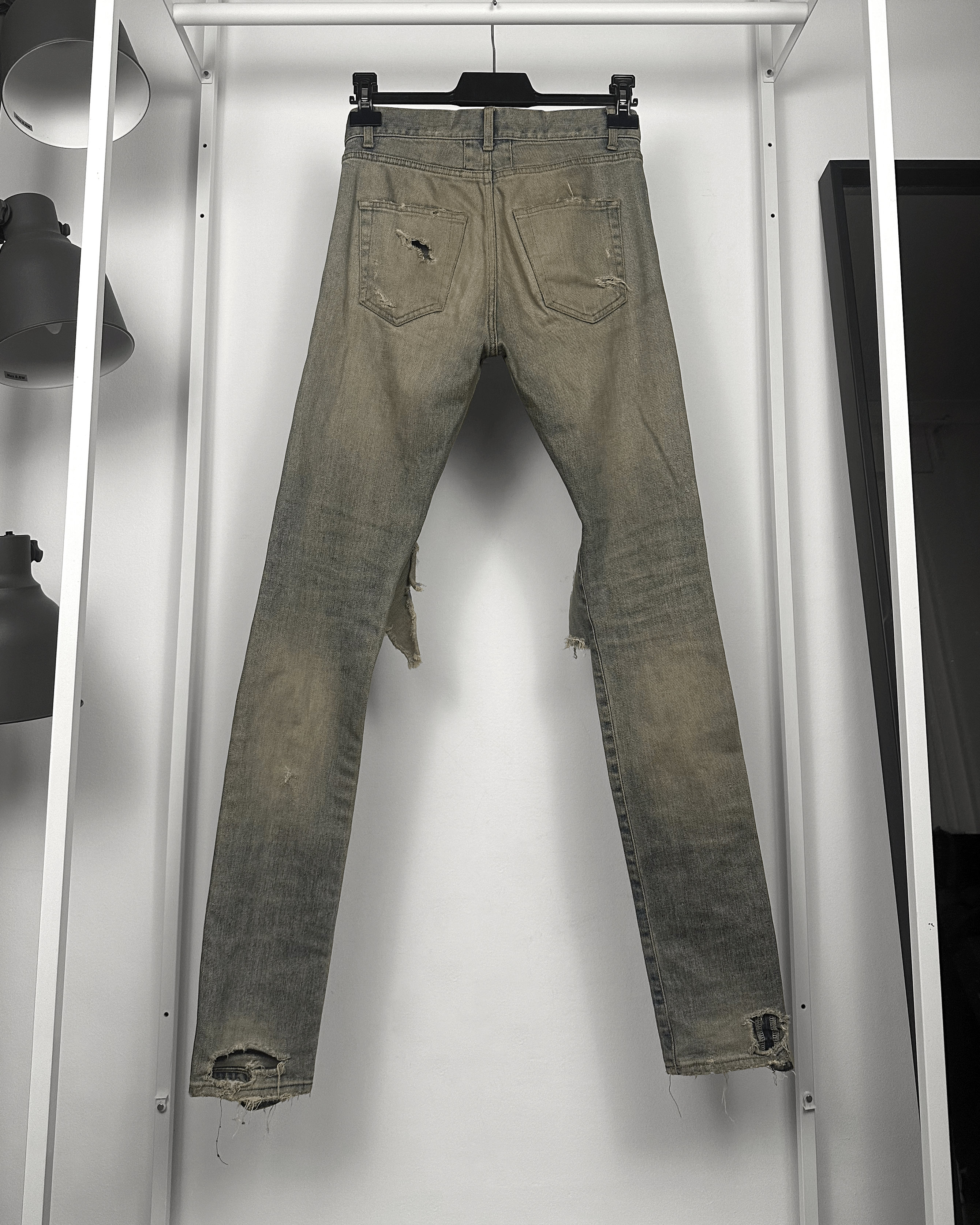 Saint Laurent Paris Mudwash Crash Denim
