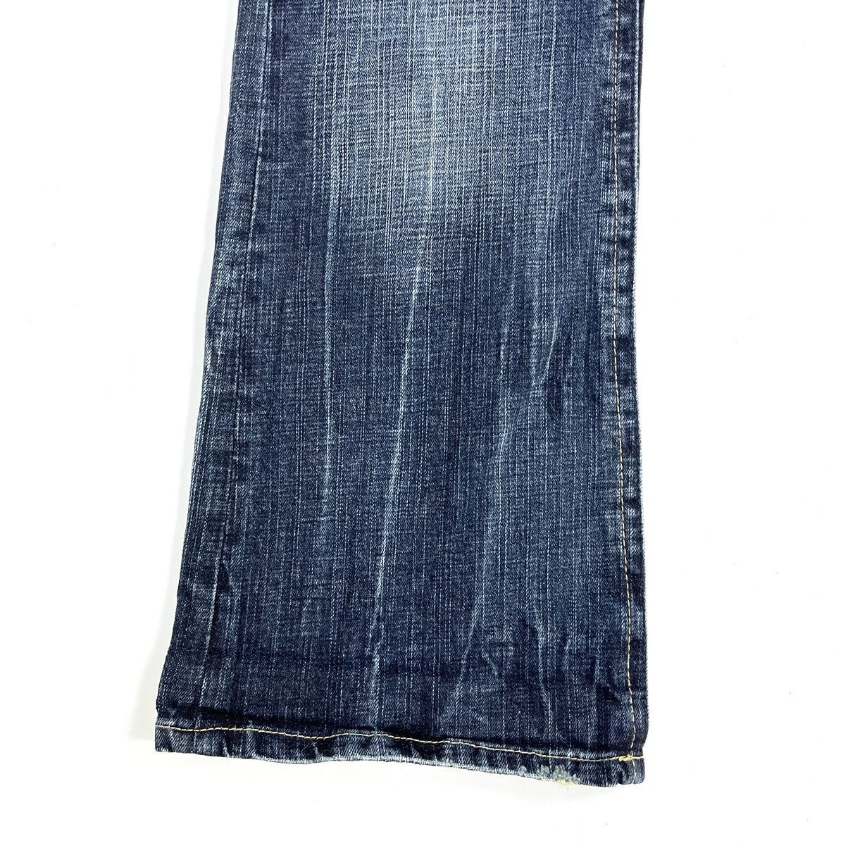 If Six Was Nine × Japanese Brand 2000s Oririn Faded Studded Bootcut Flared Jeans Size US 30 / EU 46 - 10 Thumbnail