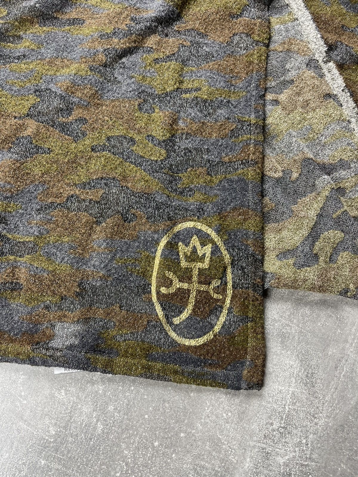 Jean Charles De Castelbajac JC de Castelbajac Paris Wool Blend Camo Scarf Camouflage Size ONE SIZE - 3 Thumbnail