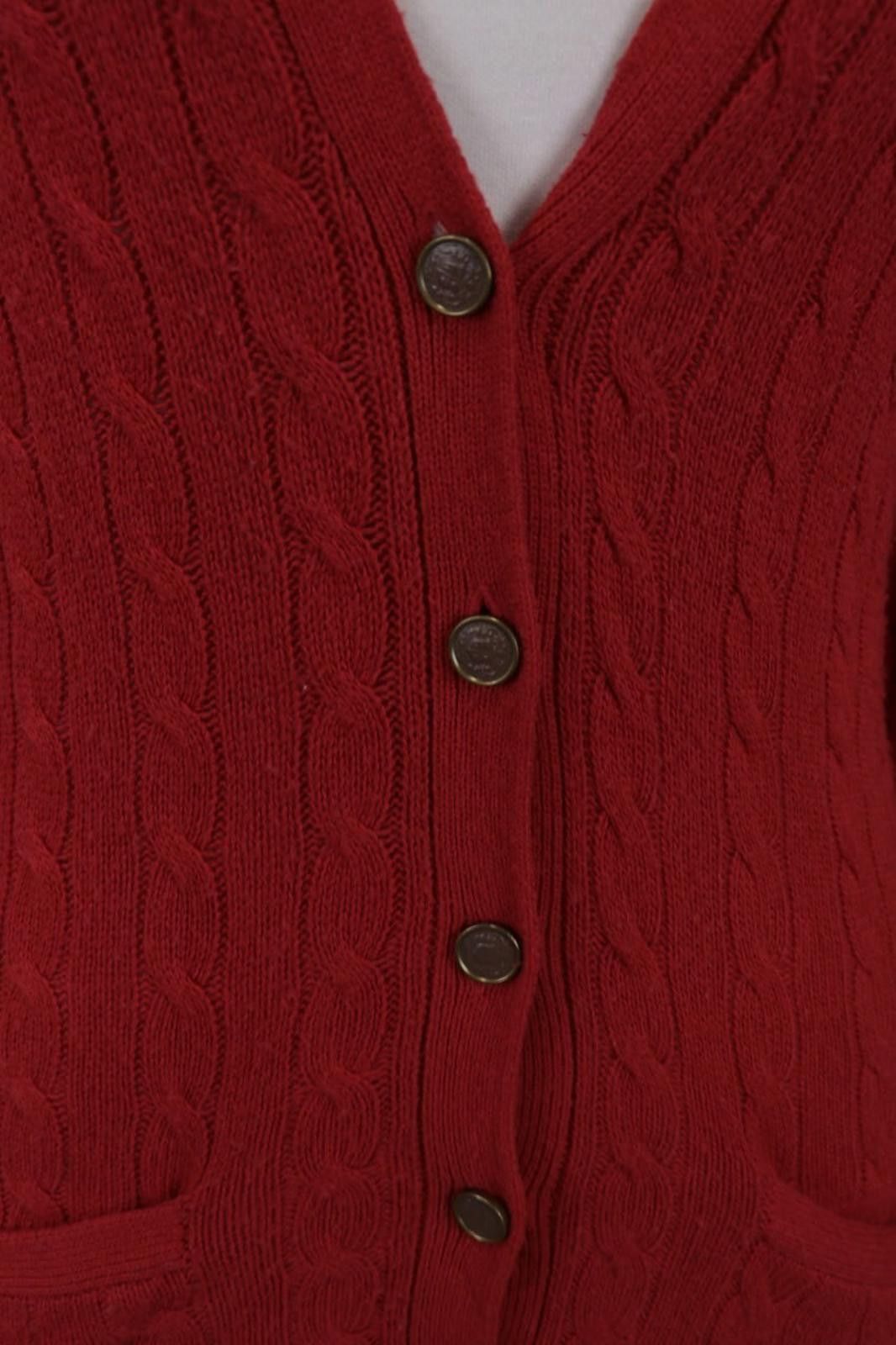 Lauren Ralph Lauren Lauren Ralph Lauren Red Wool Cashmere Cardigan Size XS Size XS / US 0-2 / IT 36-38 - 3 Thumbnail
