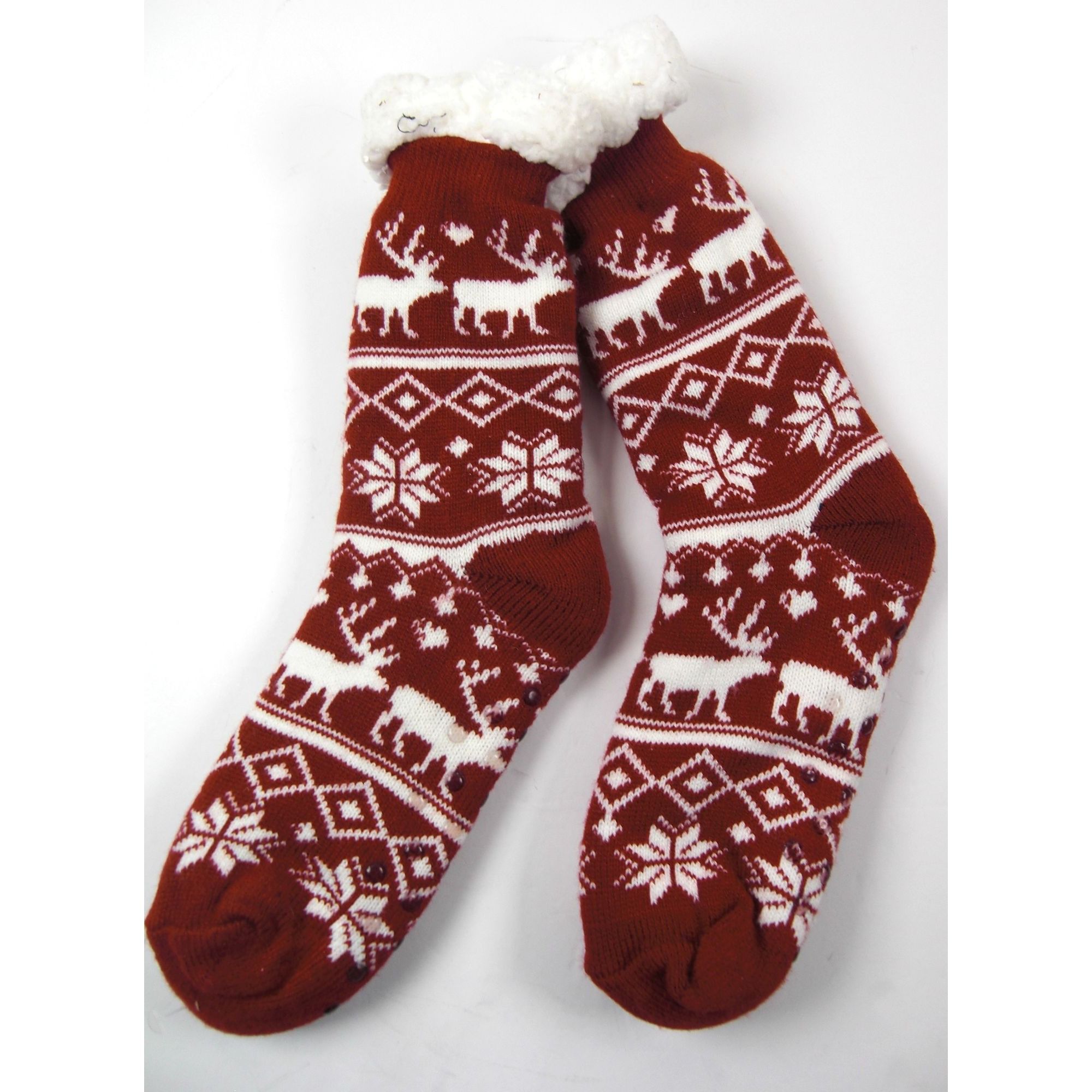 Other Fuzzy Socks Super Soft Fluffy Winter Warm Cozy Sleeping Slip Size ONE SIZE - 2 Thumbnail