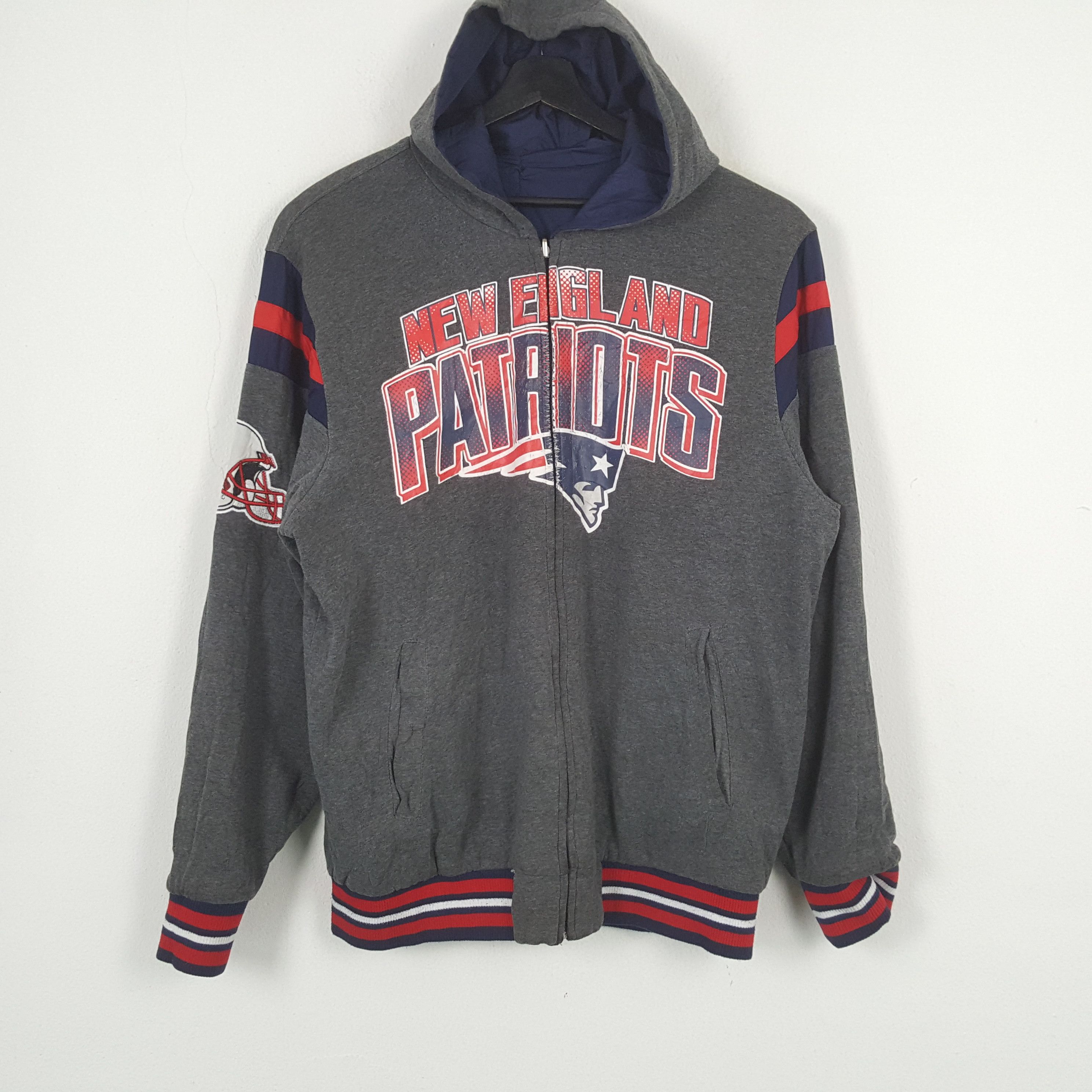NFL NEW ENGLAND PATAIOTS Football Team Reversible Hoodies C288N2 Size US XL / EU 56 / 4 - 1 Thumbnail
