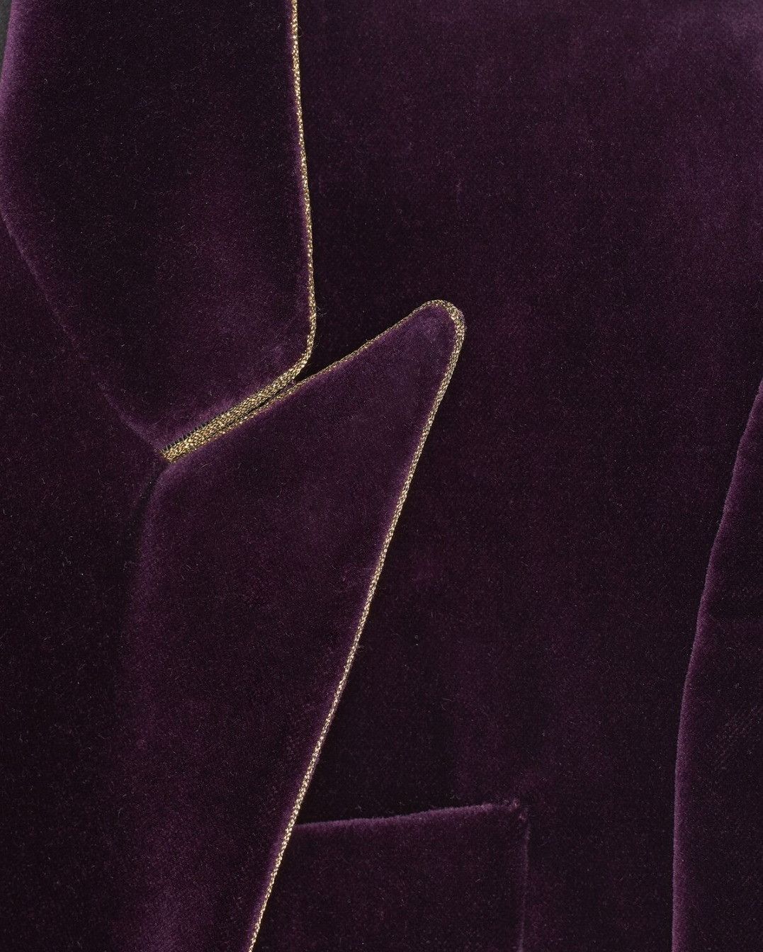 Saint Laurent Paris o1bcso1str1124 Fitted Single-Breasted Jacket in Purple Size US L / EU 52-54 / 3 - 3 Thumbnail