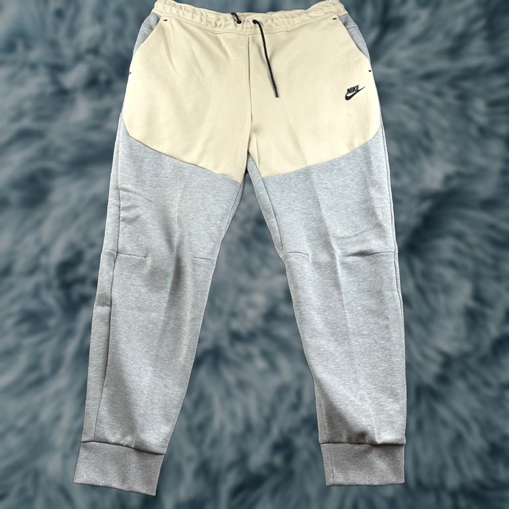 Nike Nike Tech Fleece Pants Mens 2XL Jogger Casual Activewear Beige Gray CU4495-064 Size US 39 - 1 Thumbnail