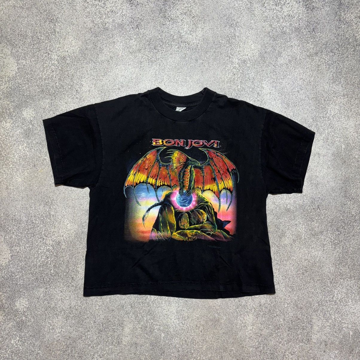 Band Tees × Bon Jovi × Vintage Vintage 1995 Bon Jovi Anytime Anywhere World Tour T-Shirt Size US M / EU 48-50 / 2 - 1 Thumbnail