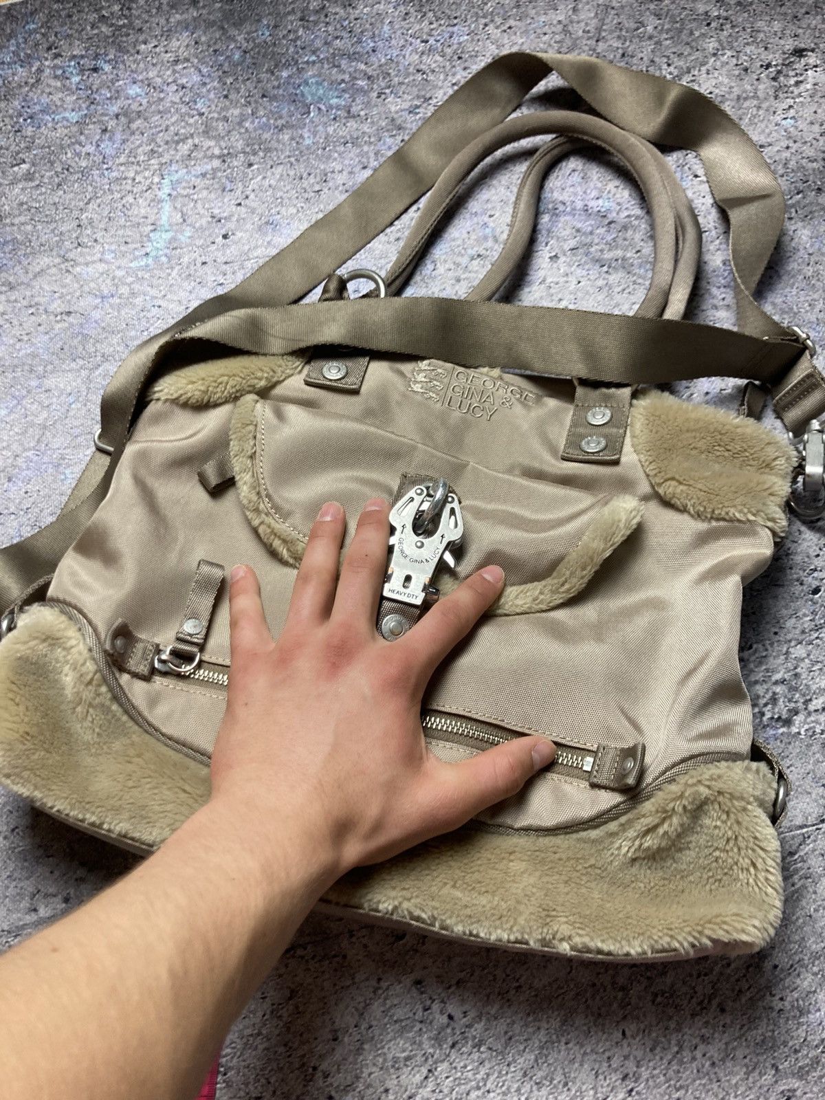 George Gina & Lucy × Vintage Bag George Gina & Lucy Chic Snake Vintage Avant Garde Rap Size ONE SIZE - 15 Thumbnail
