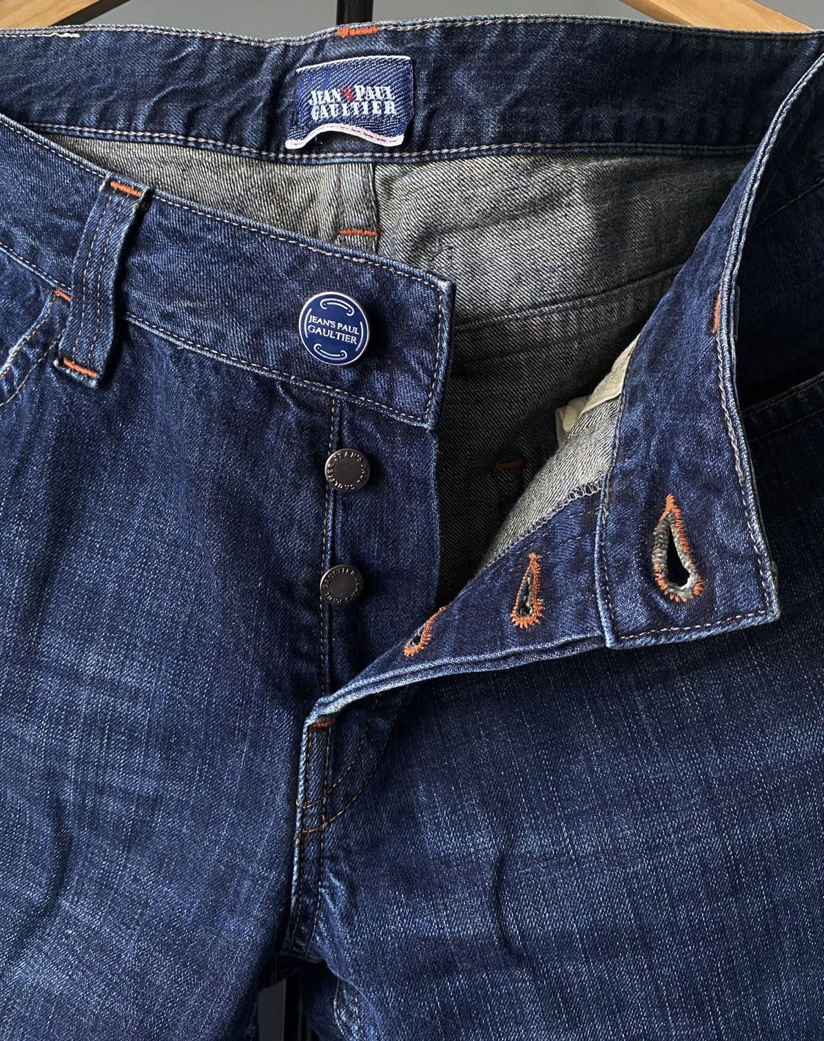 Jean Paul Gaultier Jean’s Paul Gaultier JPG Distressed Denim Metal Logo Archive Size US 36 / EU 52 - 9 Thumbnail