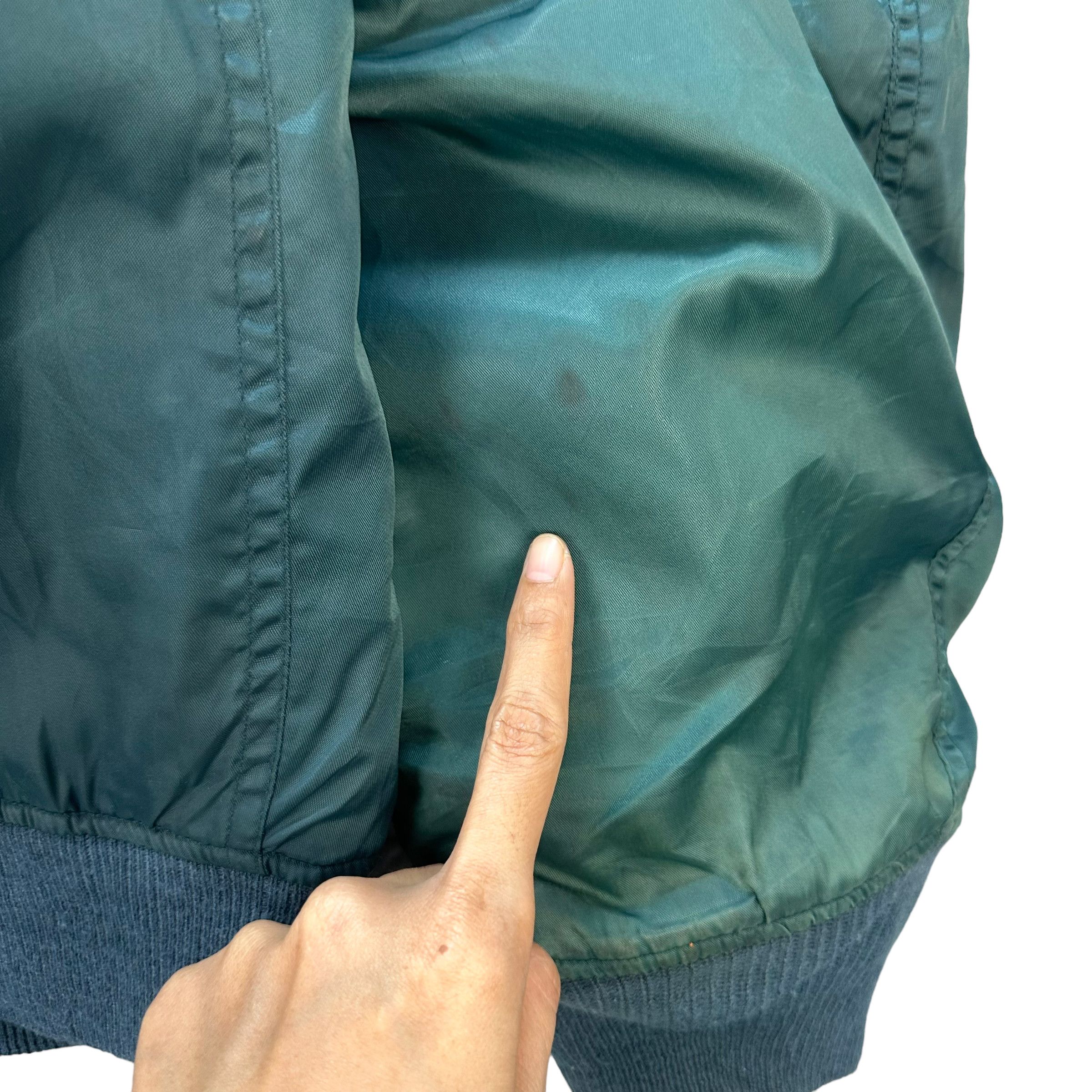 Vintage RARE VINTAGE GREEN BOMBER JACKET I.T PLAIN #7540-152 Size US XL / EU 56 / 4 - 17 Thumbnail