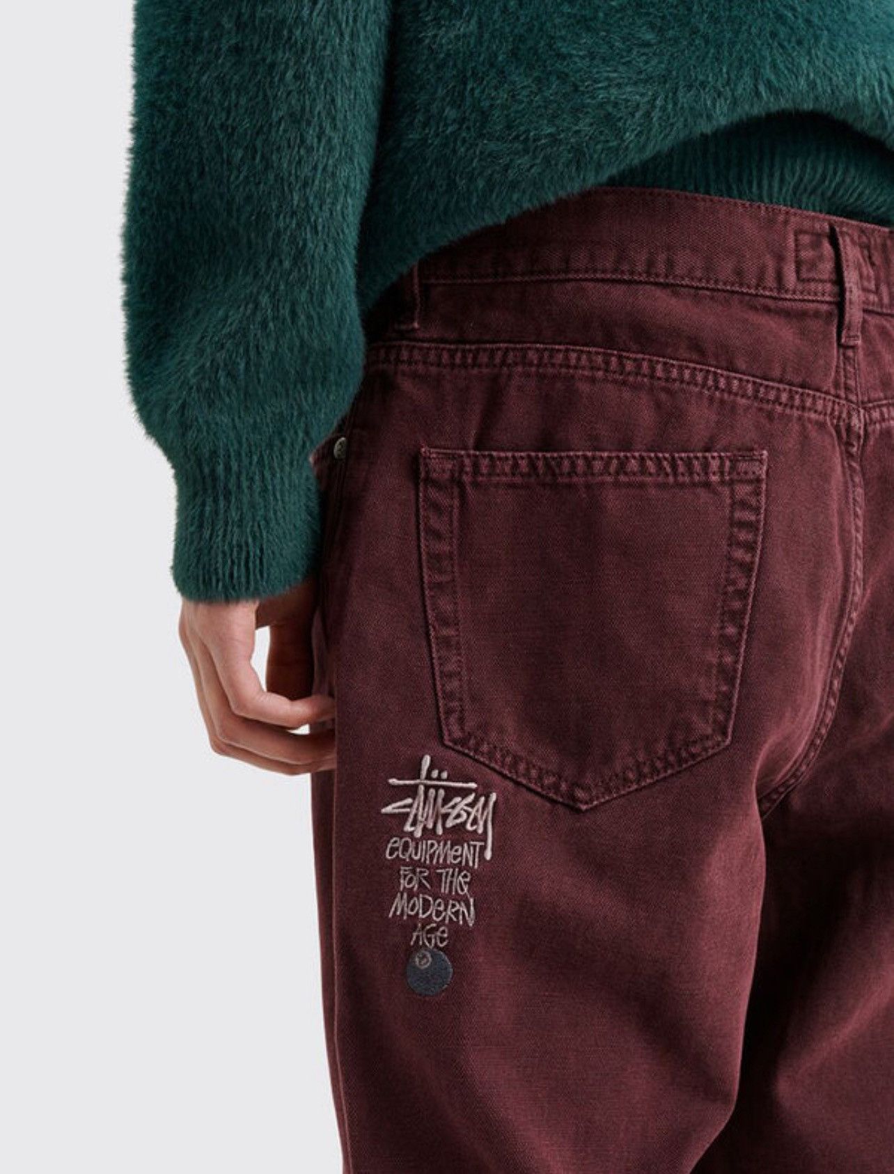 Stussy Stussy Canvas 8 Ball Big Ol Jean Purple Size 31 Size US 31 - 8 Thumbnail