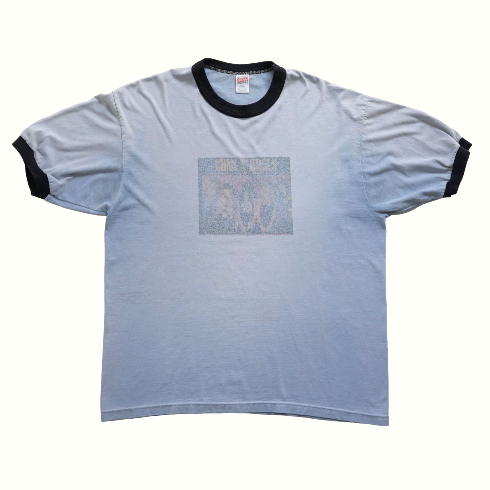 Soffe VINTAGE Guns N’ Roses Soffe T-Shirt 90s Music Tour Ringer Blue XL Mens Size US XL / EU 56 / 4 - 2 Thumbnail