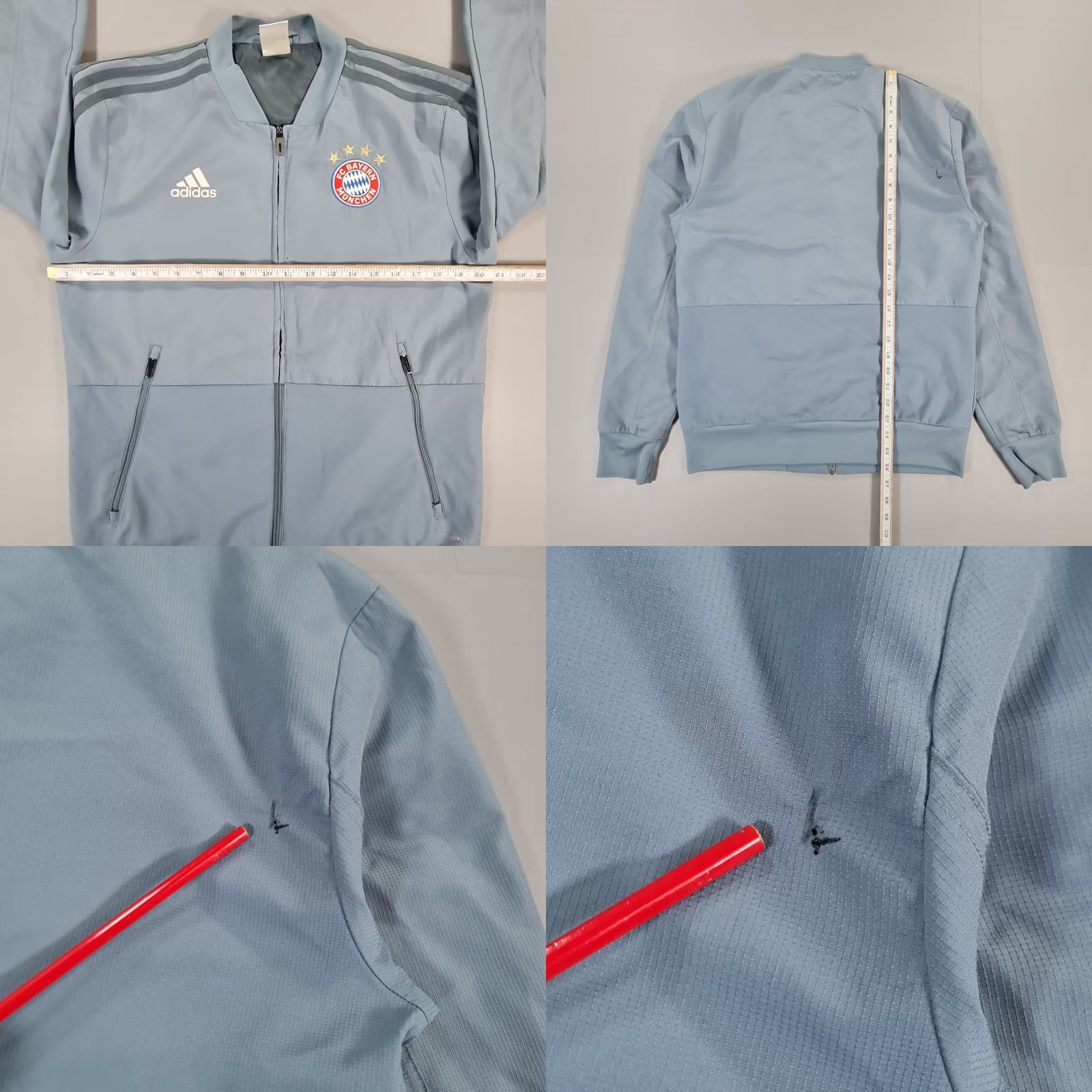 Vintage FC Bayern Munchen Mens Jacket Grey Small 2018 2019 Football Soccer CW7305 Size US S / EU 44-46 / 1 - 9 Thumbnail
