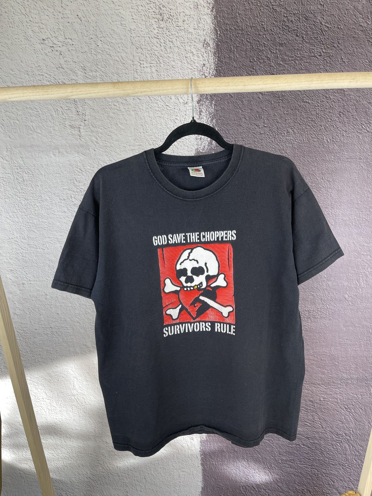 Band Tees Vintage God Save the Choppers Mekka T-shirt Survivors Rule Size US L / EU 52-54 / 3 - 1 Thumbnail