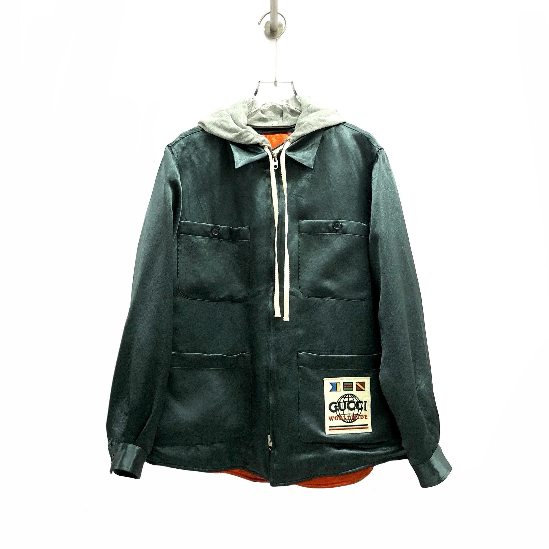 Gucci Gucci Silk hooded jacket cotton coat 2501-Nextarrow Size US S / EU 44-46 / 1 - 1 Thumbnail