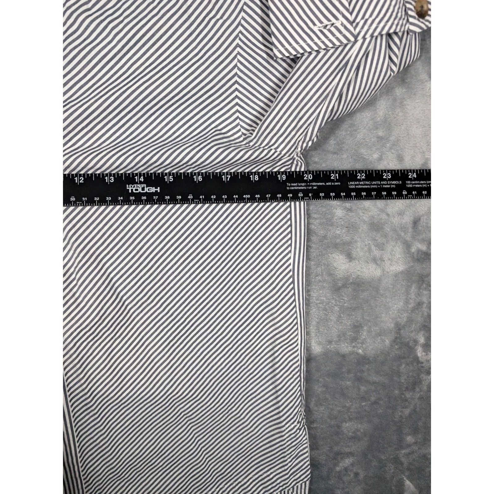 Vintage Maeve Anthropologie Shirt Womens Small Blue White Striped Button-Up Cotton Shirt Women Small Blue White Striped Button-Up Cotton Size S / US 4 / IT 40 - 3 Thumbnail