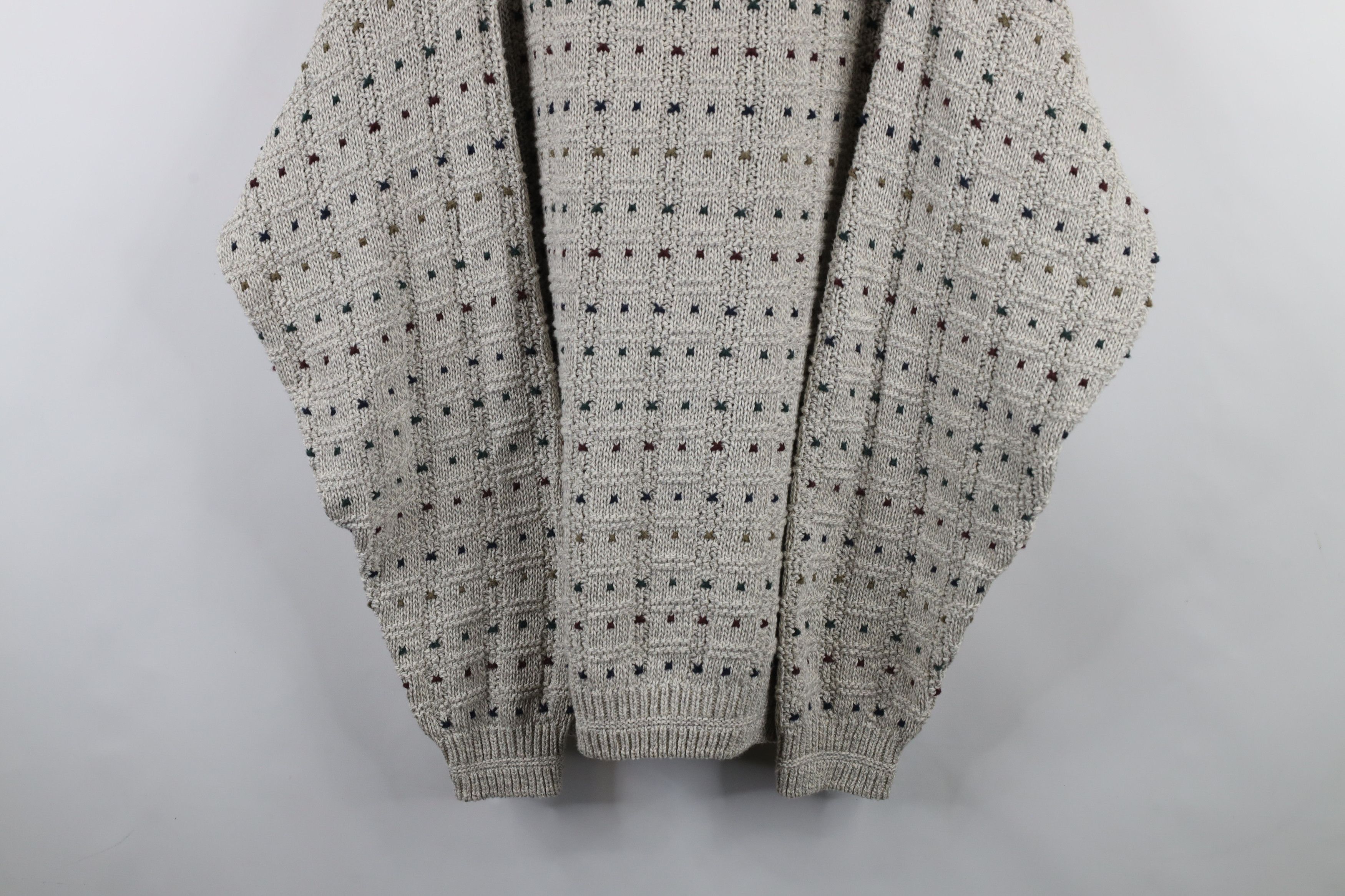Vintage Vintage 90s Streetwear Heavyweight Rainbow Knit Sweater USA Size US L / EU 52-54 / 3 - 3 Thumbnail