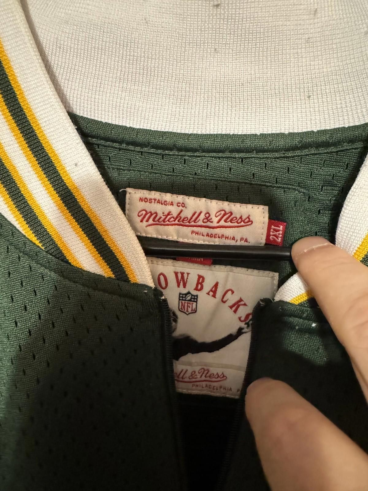 Mitchell & Ness Green Bay Packers Mitchell & Ness 1/4 Zip Men's Sz XXL Green Size ONE SIZE - 3 Thumbnail
