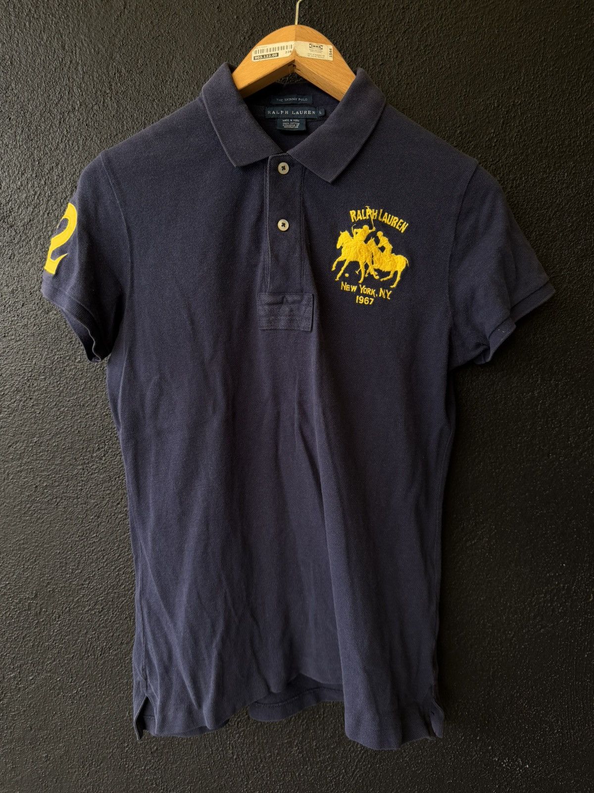 Polo Ralph Lauren Vintage Polo Ralph Lauren New York 2 big logo polo tee 90’s Size L / US 10 / IT 46 - 1 Thumbnail