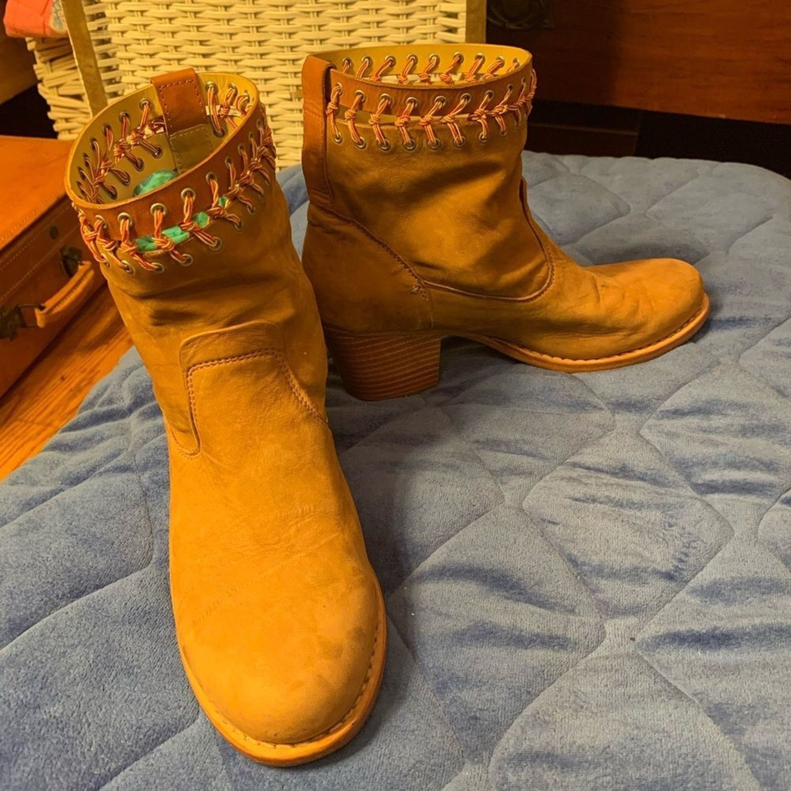 Rag & Bone RAG & BONE SUEDE WHIPSTITCHED ANKLE BOOTS BOOTIES 8.5 Size US 8.5 / IT 38.5 - 6 Thumbnail