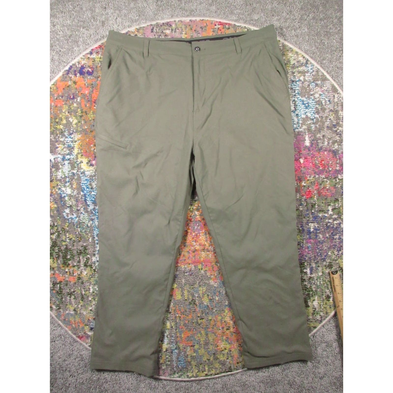 Vintage Gerry Mens Venture Fleece Lined Stretch Comfort Pant 40x30 Green Water Repellent Weather-Resistant Outdoor Hiking Pants Mens Regular 40 Green Size US 40 / EU 56 - 2 Thumbnail