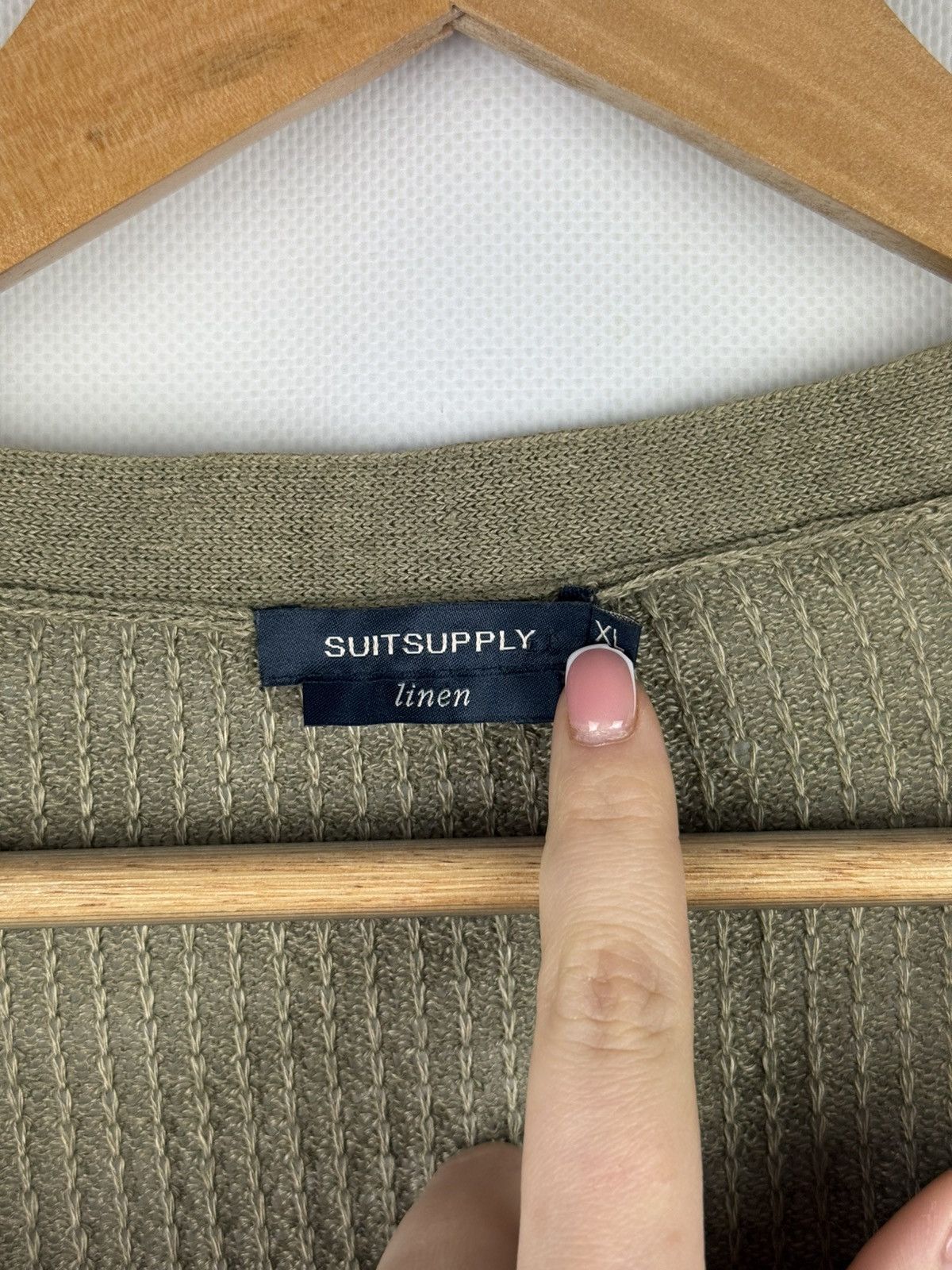 Suitsupply Suitsupply Men’s Linen Button Front Knitted Cardigan Sweater Size US XL / EU 56 / 4 - 8 Thumbnail