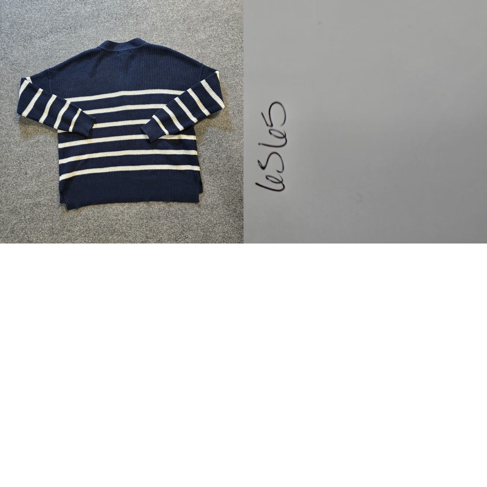 Rachel Zoe Rachel Zoe Sweater Womens Small Blue White Striped Henley Knit Nautical Preppy Pullover Knitwear Winter Fall Mens? No gender tag. Size S / US 4 / IT 40 - 8 Thumbnail