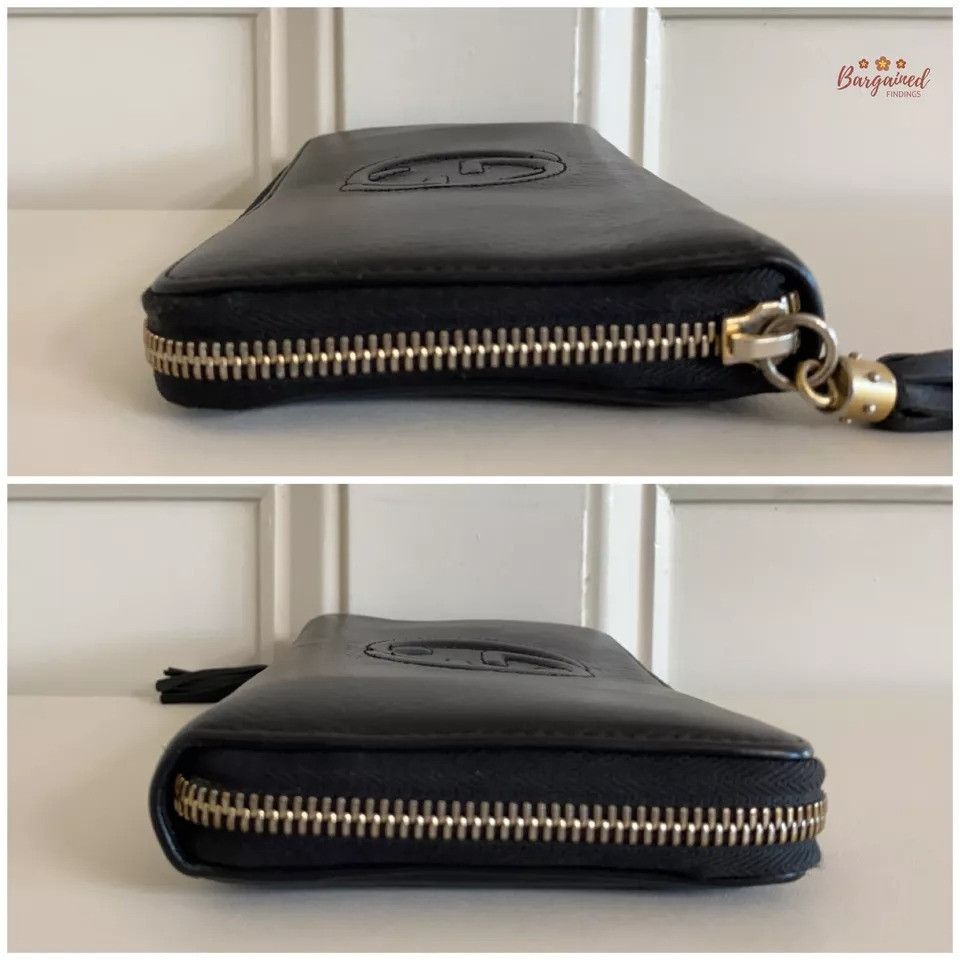 Gucci GUCCI Pebbled Leather Soho G Zip Around Long Wallet Size ONE SIZE - 10 Thumbnail