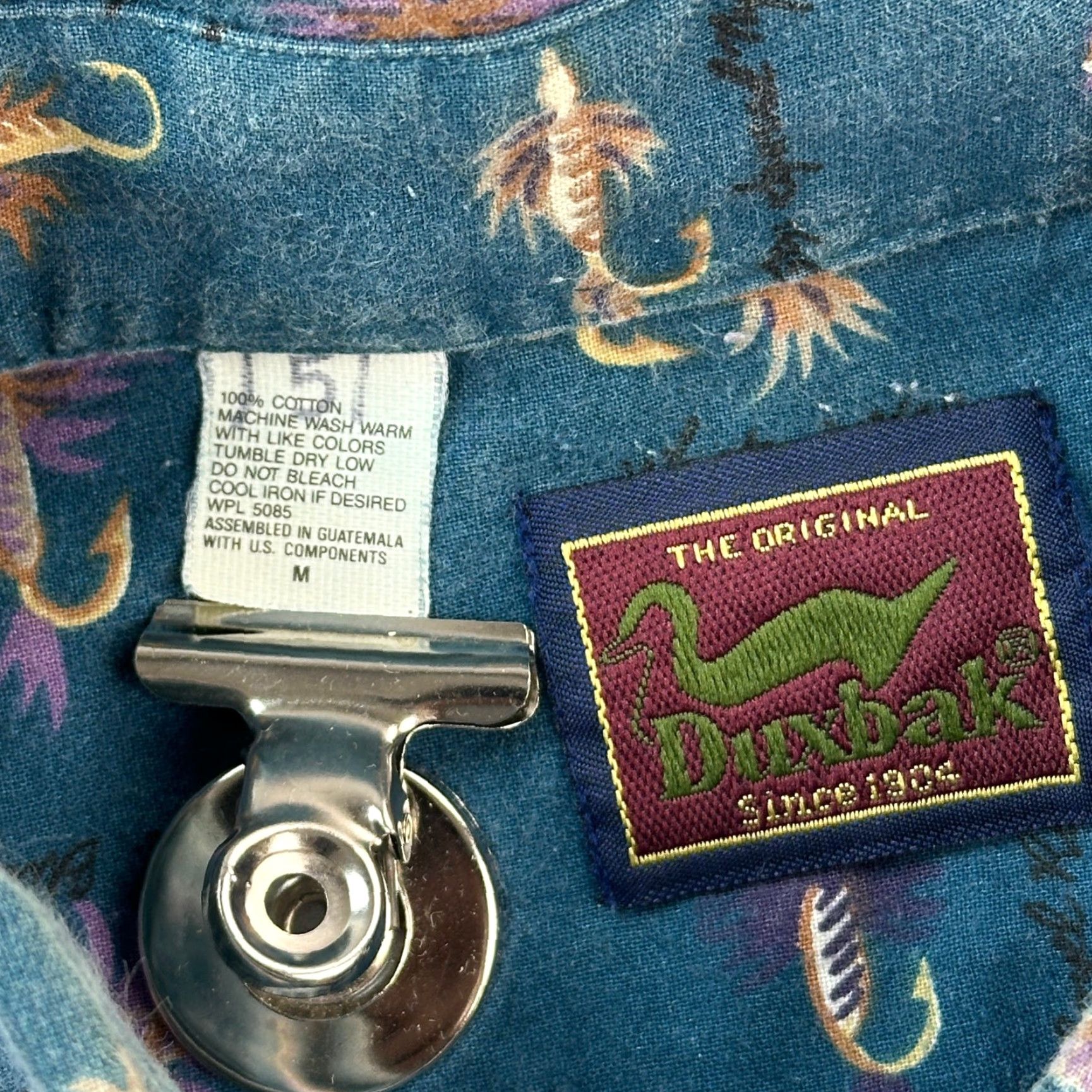 Vintage Vintage Duxbak Shirt Mens Medium Blue Fly Fishing Lure Print Button Down Outdoor Shirt Mens Medium Blue Fly Fishing Lure Print Button-Down Outdoor Size US M / EU 48-50 / 2 - 6 Thumbnail