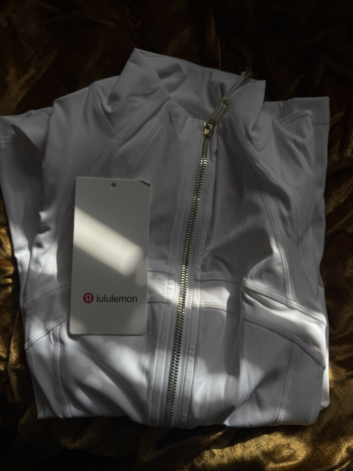 Lululemon Womens Medium White Lululemon zip up Size M / US 6-8 / IT 42-44 - 2 Thumbnail