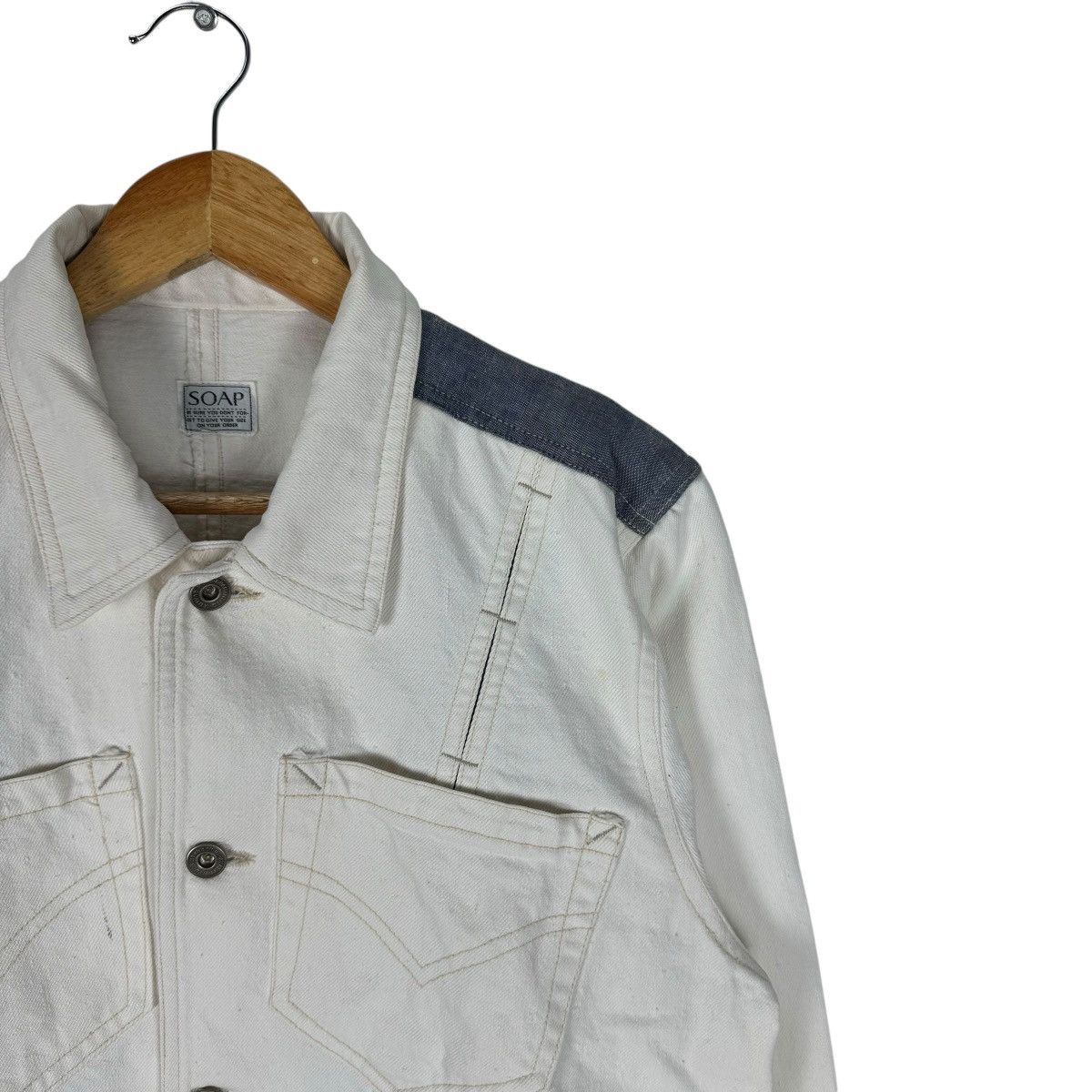 Japanese Brand ❄️SOAP USOP TOYA CROPPED DENIM JACKET Size US S / EU 44-46 / 1 - 7 Thumbnail