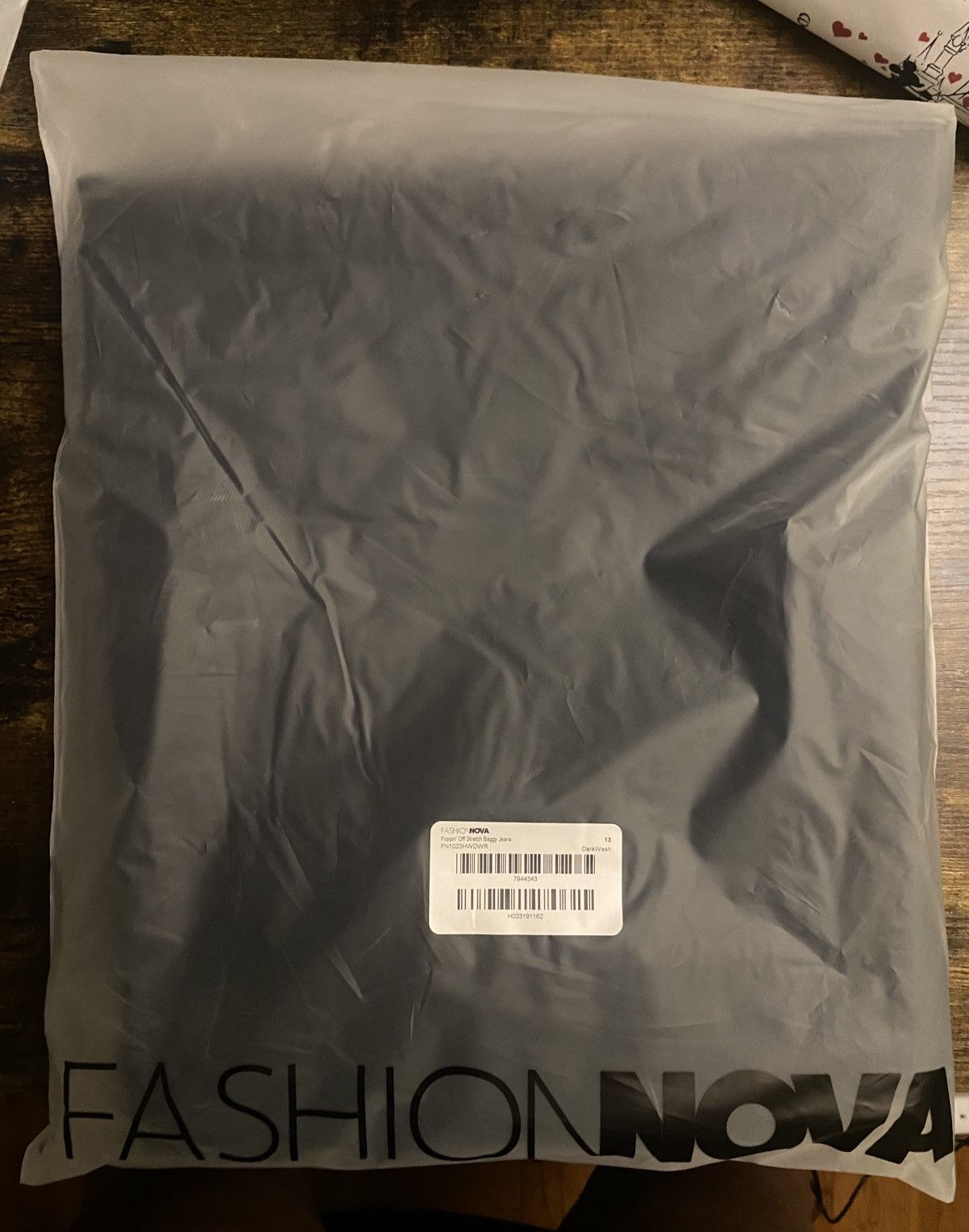 Fashion Nova Poppin' Off Stretch Baggy Jeans - Dark Wash Size 34" / US 12 / IT 48 - 4 Thumbnail