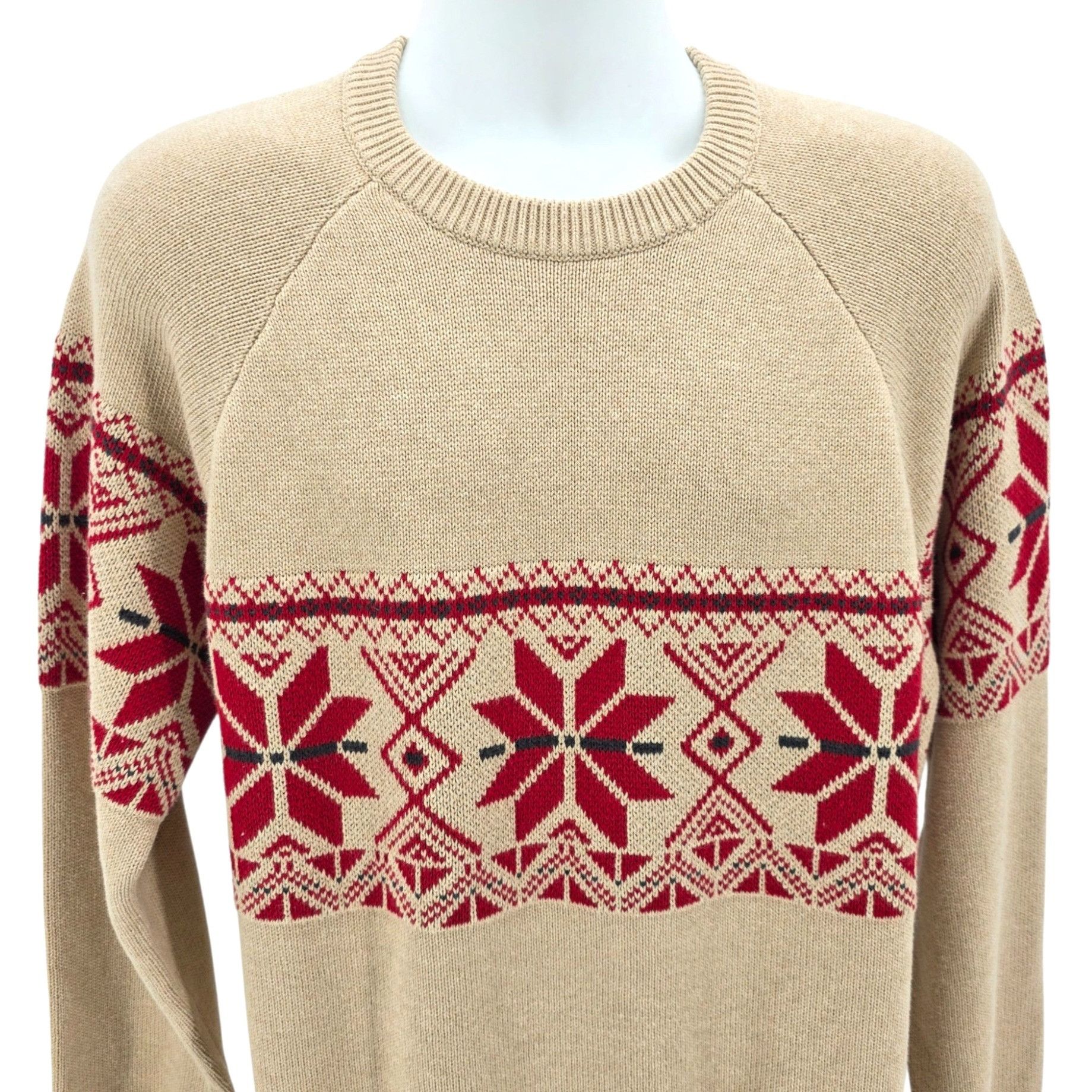 Eddie Bauer NEW Eddie Bauer Mens Large Sweater Classic Fair Isle Crew Kn Size US L / EU 52-54 / 3 - 2 Thumbnail